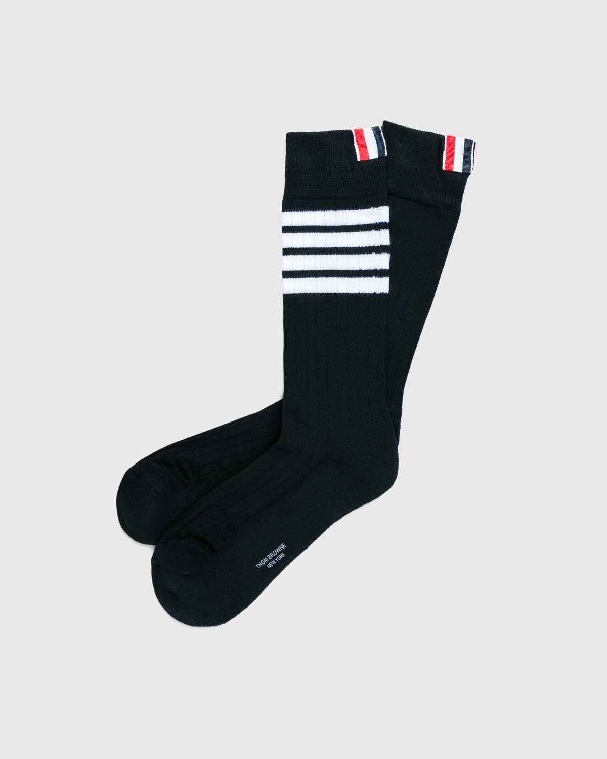 Thom Browne x Highsnobiety - Men's Mid-Calf Socks Grey - Accessories - Grey - Image 2