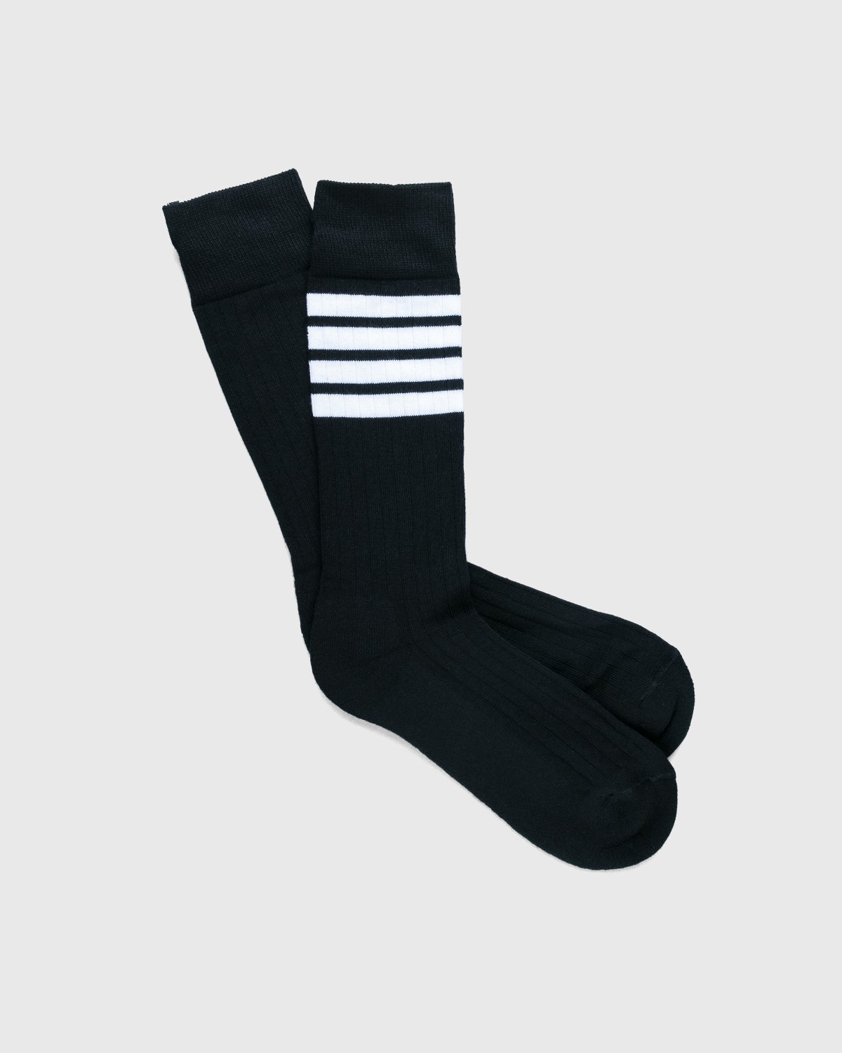 Thom Browne x Highsnobiety - Men's Mid-Calf Socks Grey - Accessories - Grey - Image 3