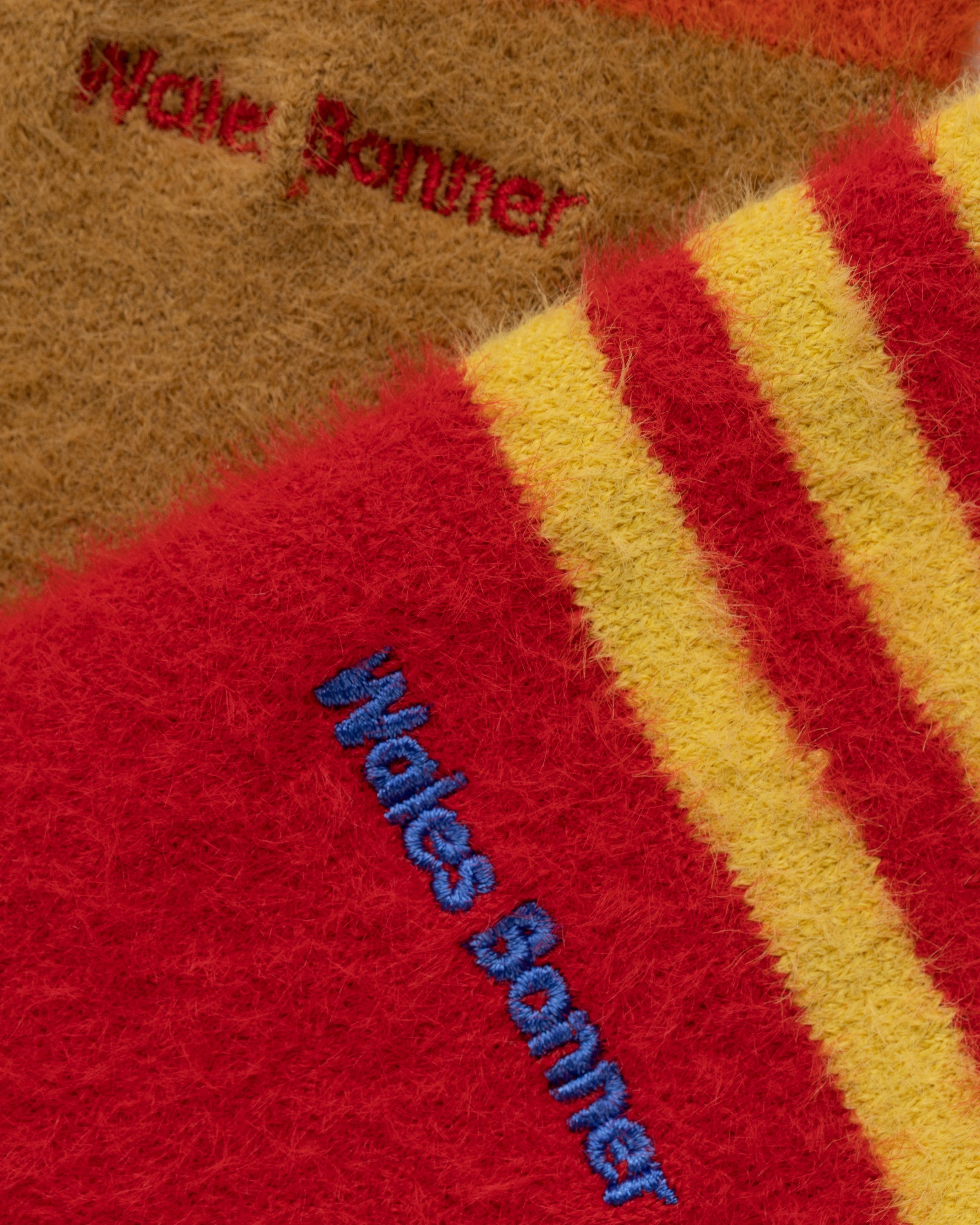 Adidas x Wales Bonner - WB Socks Scarlet/Mesa - Accessories - Yellow - Image 3