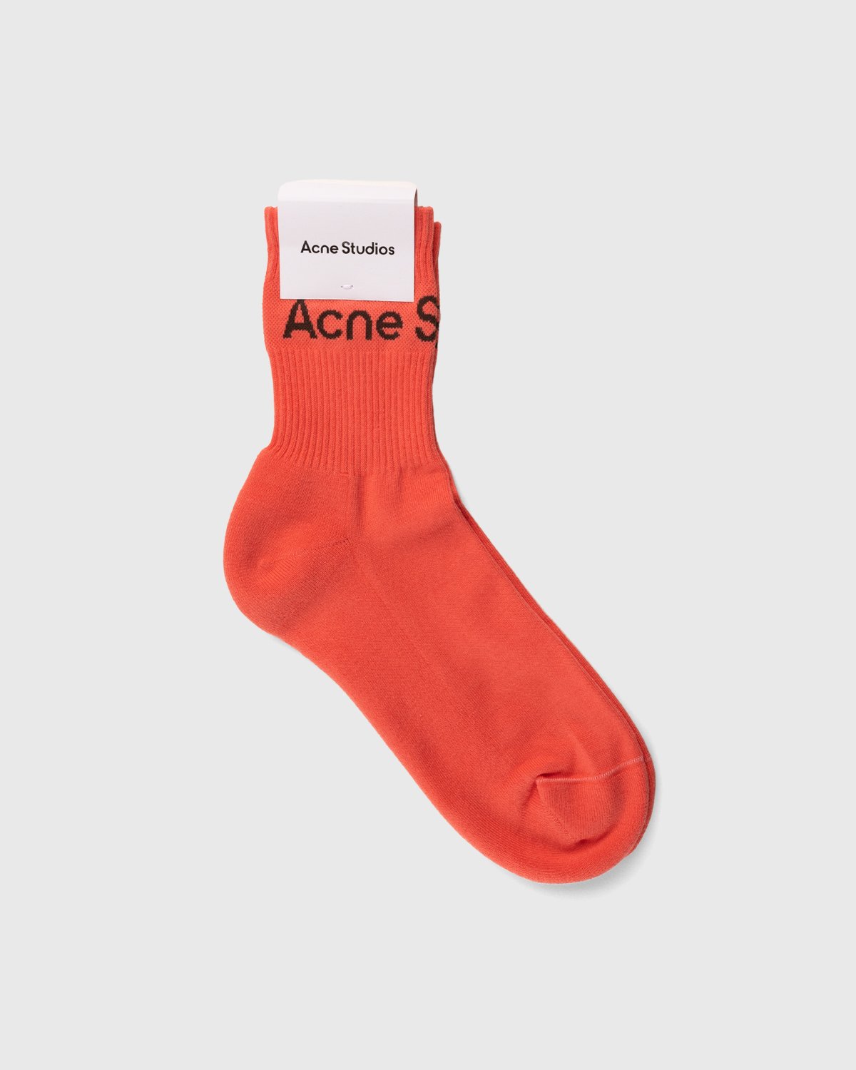 Acne Studios - Ribbed Logo Socks Blossom Pink - Accessories - Pink - Image 2