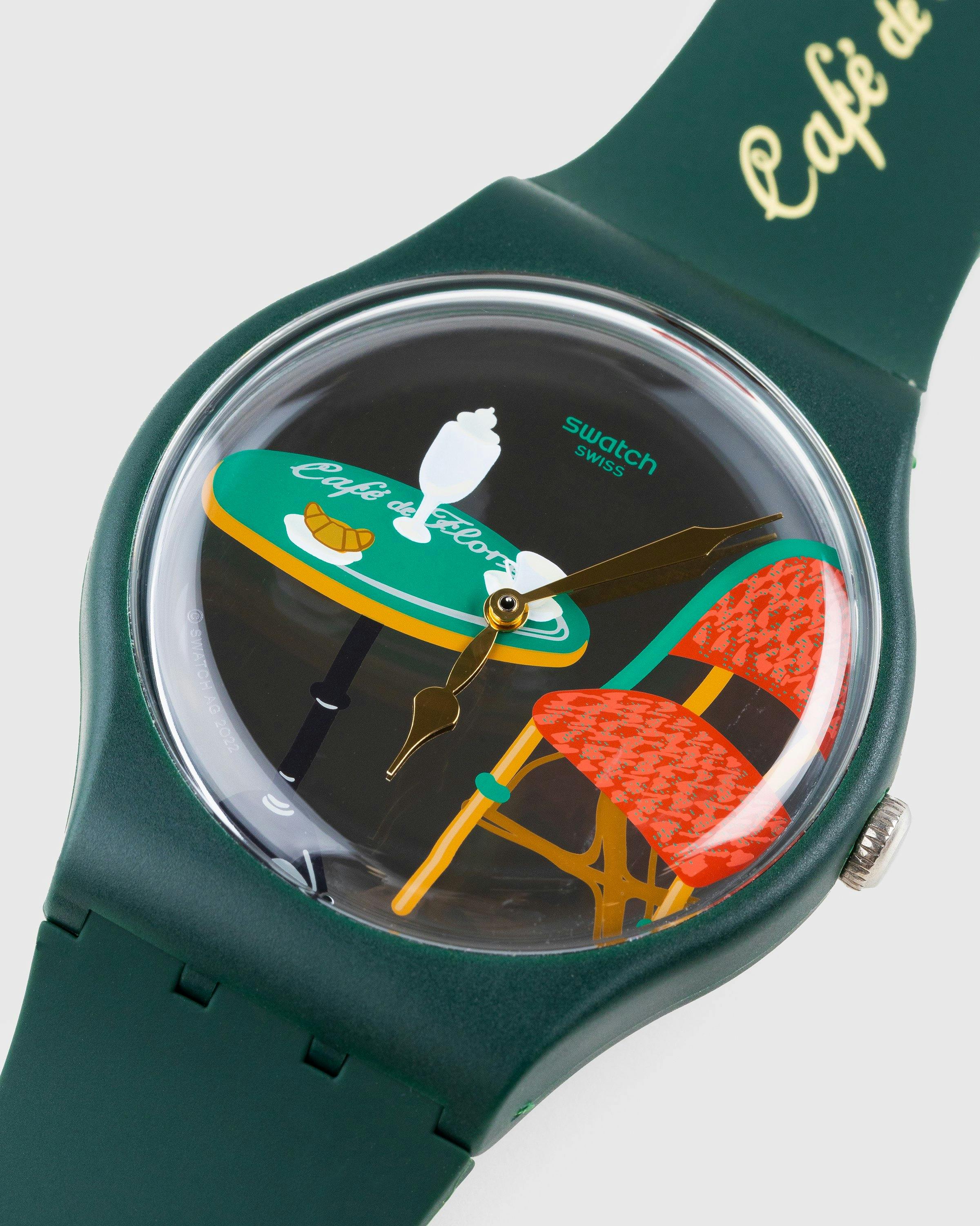 Café de Flore x Swatch x Highsnobiety - Not In Paris 4 Watch Green - Accessories - Green - Image 4