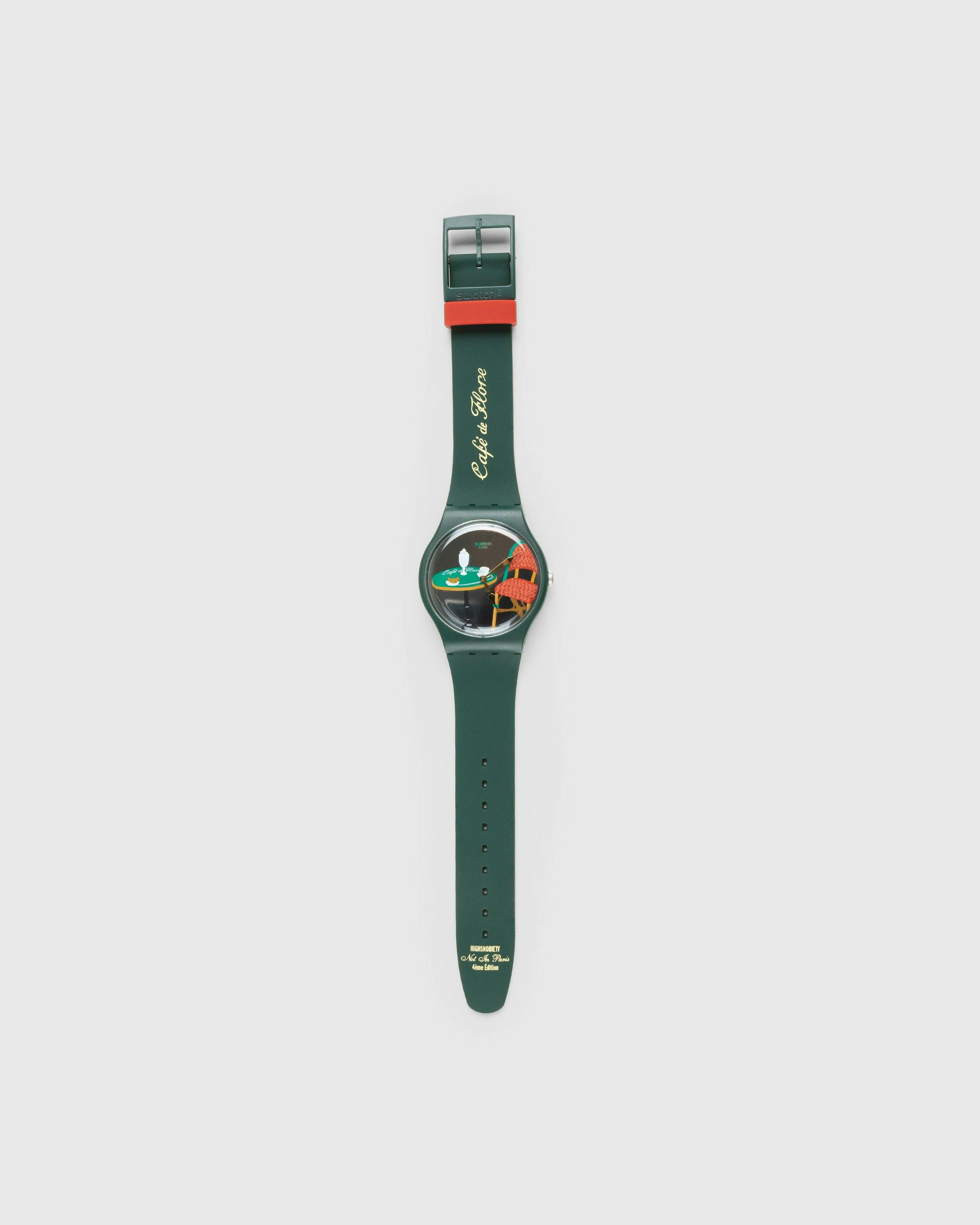 Café de Flore x Swatch x Highsnobiety - Not In Paris 4 Watch Green - Accessories - Green - Image 6