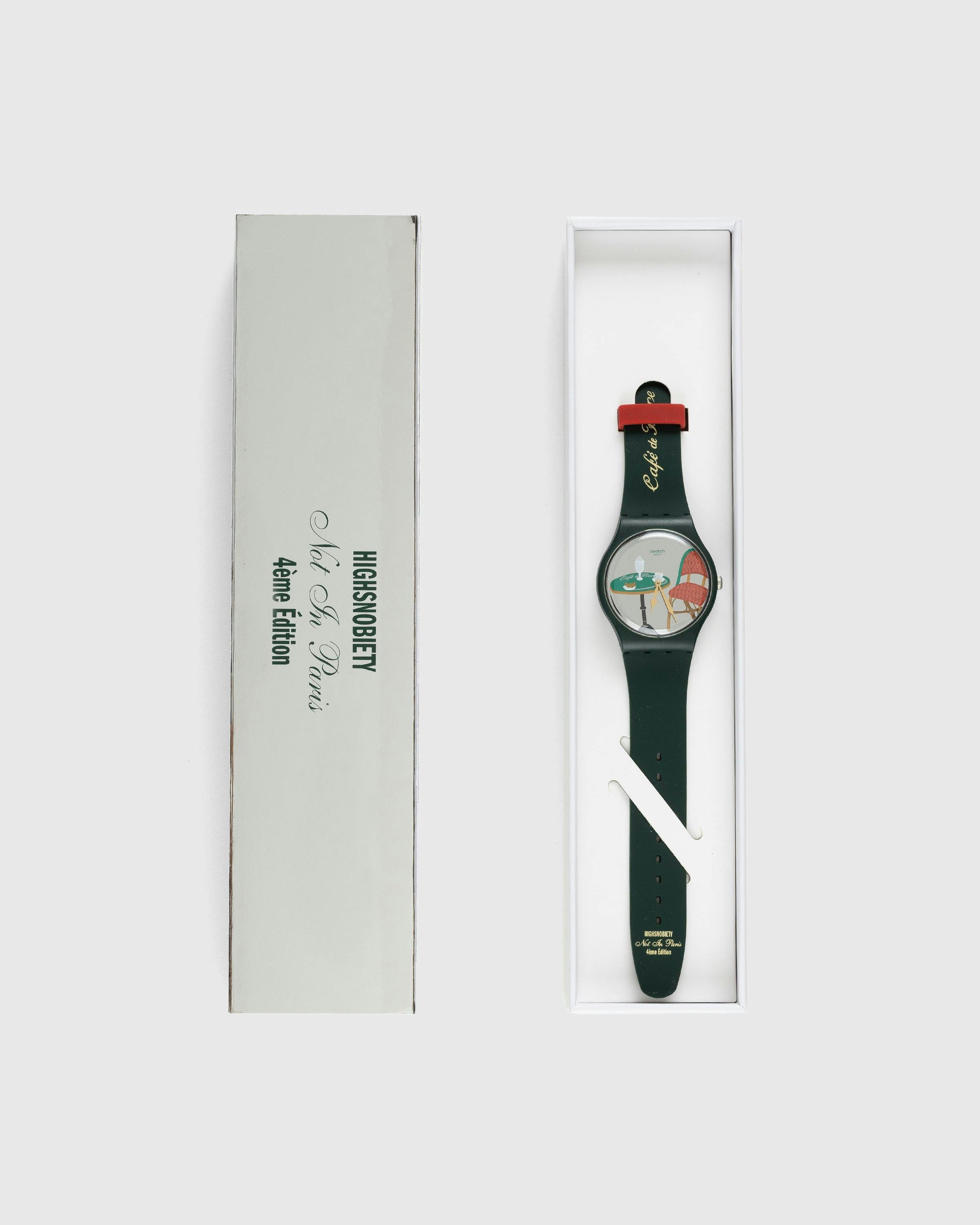 Café de Flore x Swatch x Highsnobiety - Not In Paris 4 Watch Green - Accessories - Green - Image 7