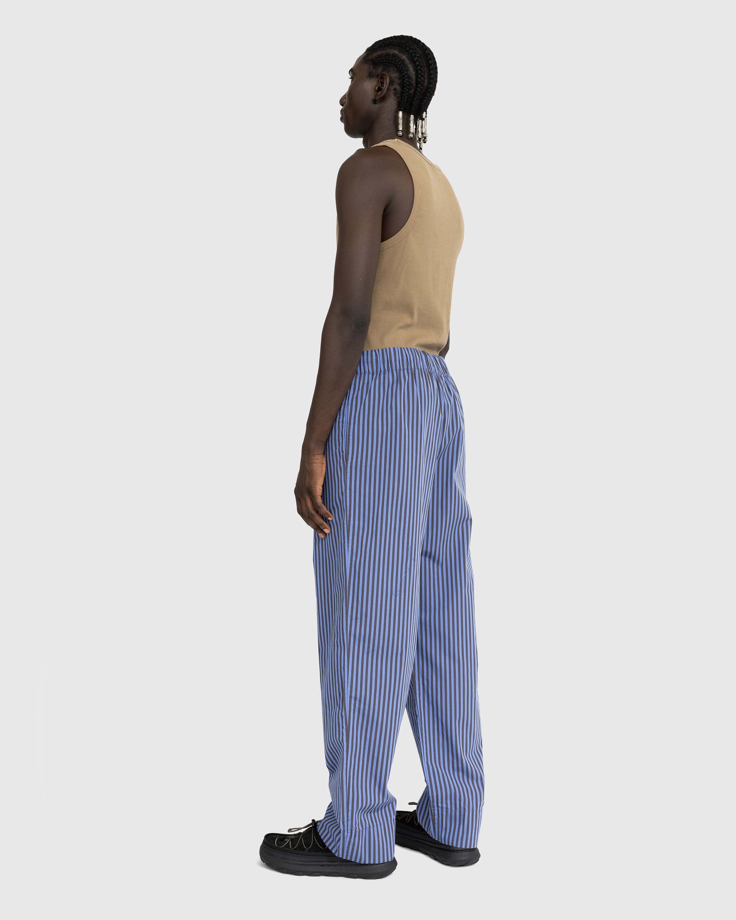 Tekla - Cotton Poplin Pyjamas Pants Verneuil - Clothing - Blue - Image 3