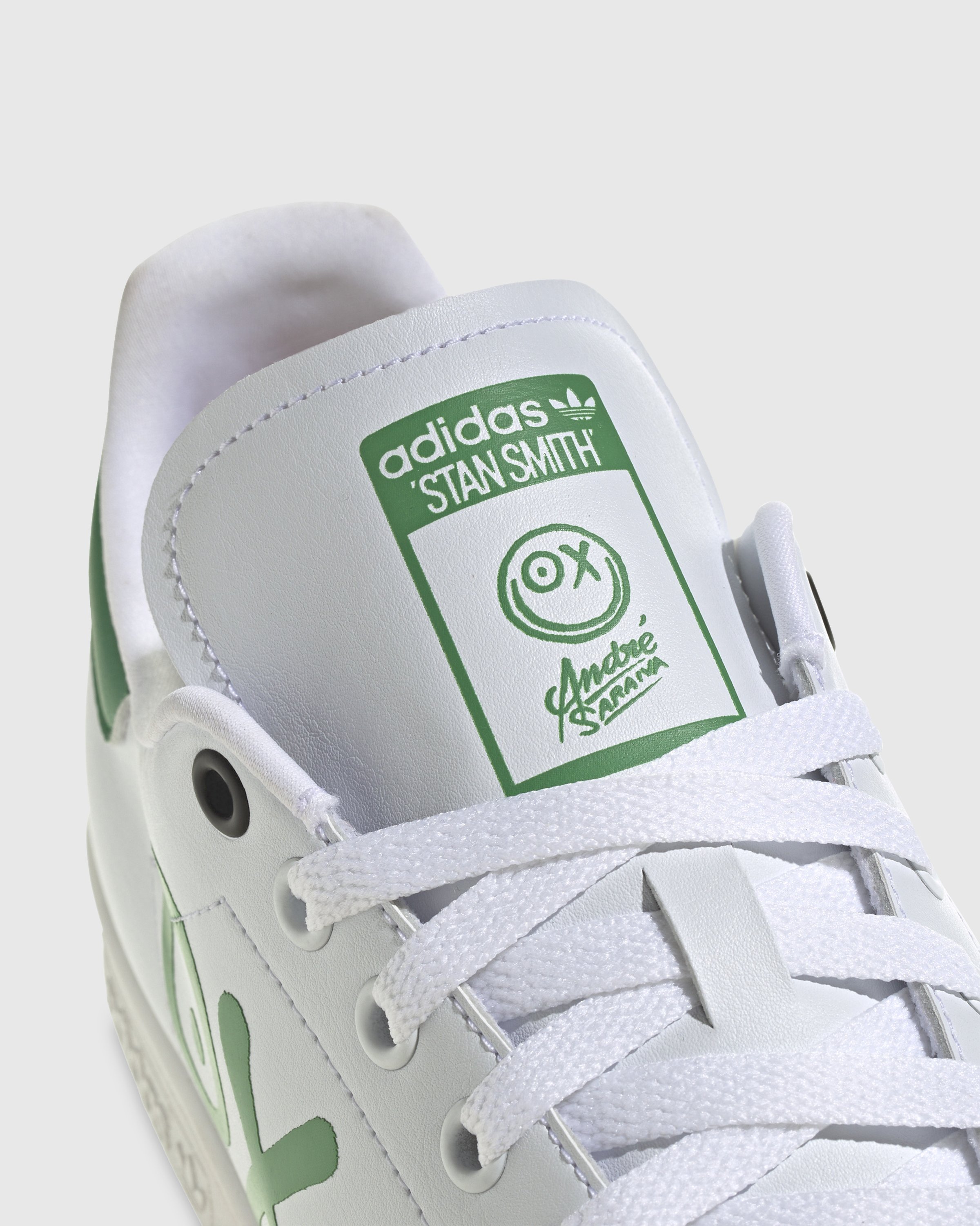 Adidas - André Saraiva Stan Smith White/Green - Footwear - White - Image 6