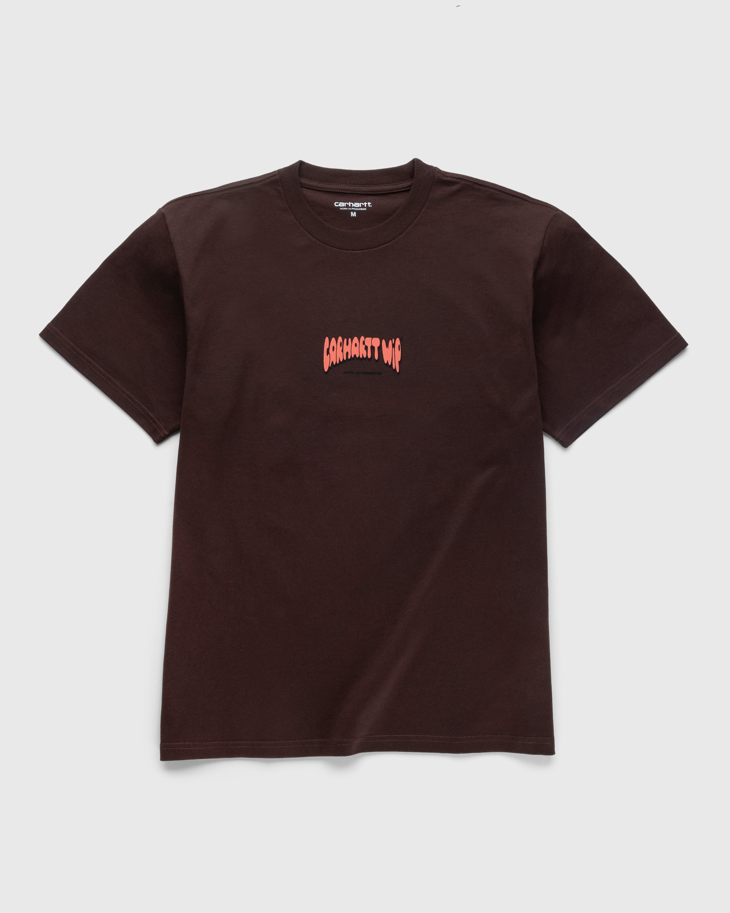 Carhartt WIP - Bubble Script T-Shirt Ale - Clothing - Red - Image 1