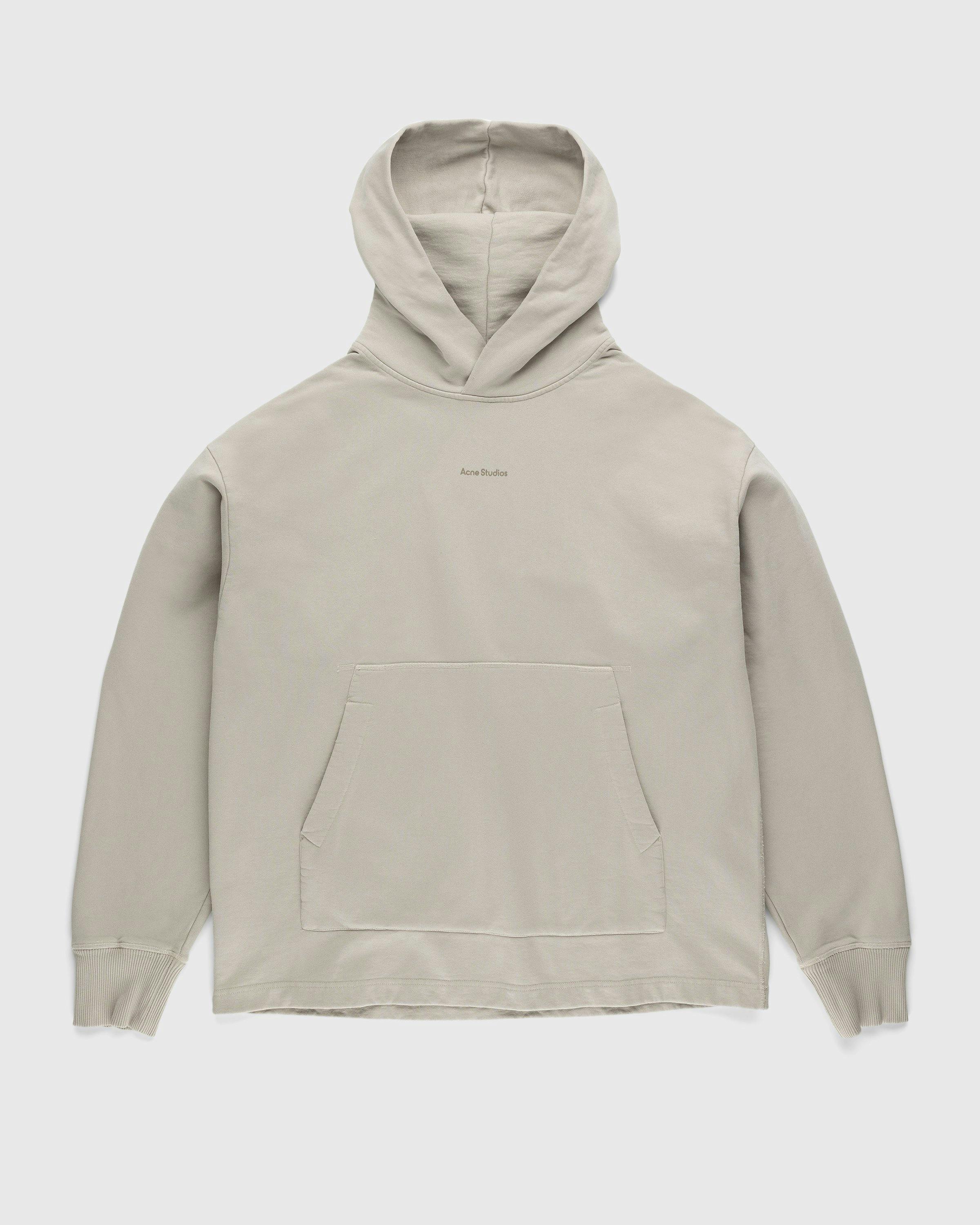 Acne Studios - Organic Cotton Logo Hoodie Oyster Grey - Clothing - Grey - Image 1