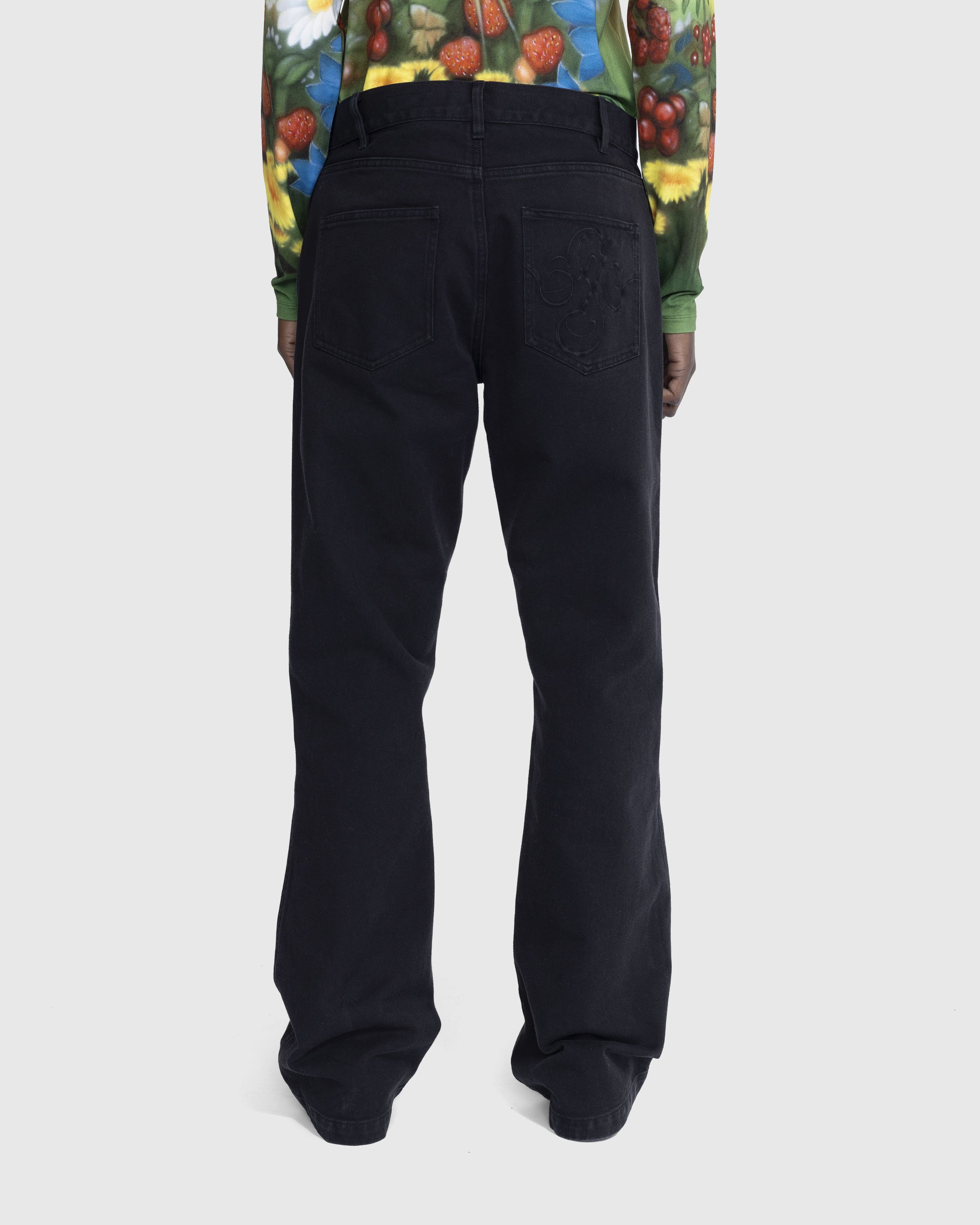 Stockholm Surfboard Club - Flared Cotton Twill Trousers Black - Clothing - Black - Image 3