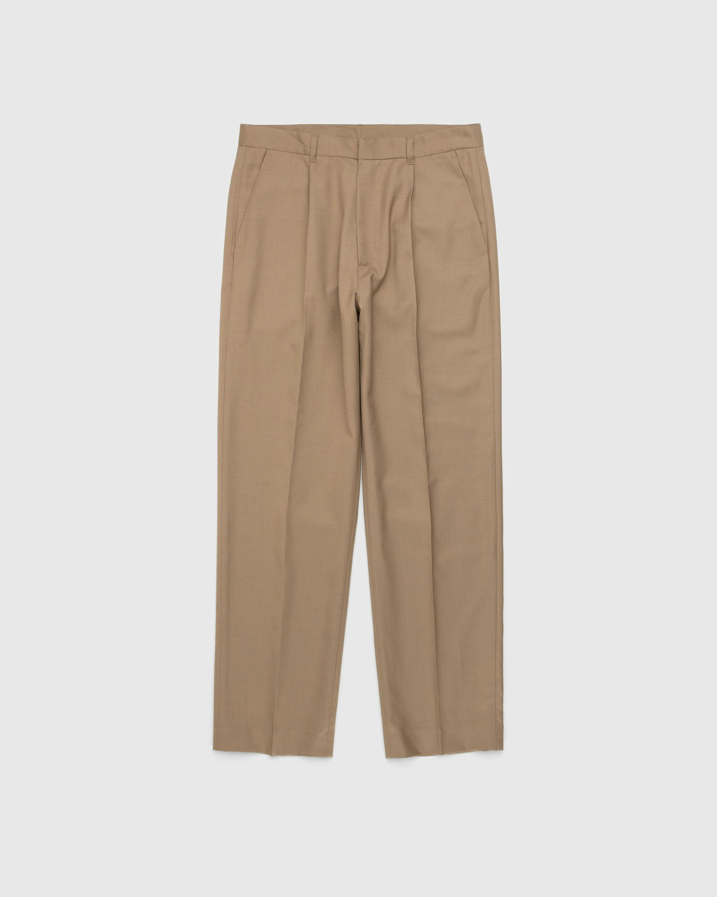 Highsnobiety - Tropical Wool Suiting Pants Sand - Clothing - Beige - Image 1