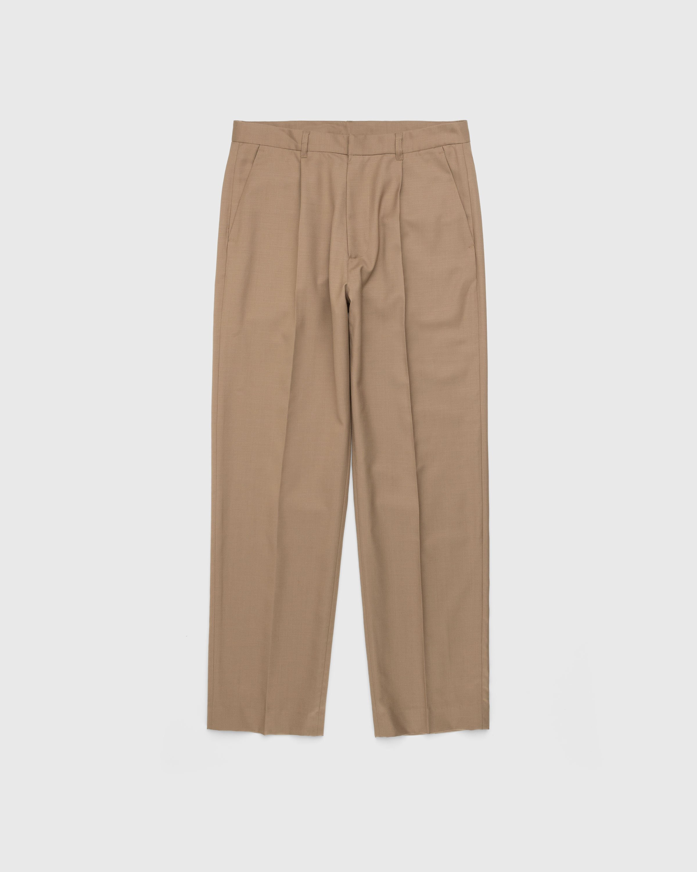 Highsnobiety - Tropical Wool Suiting Pants Sand - Clothing - Beige - Image 1