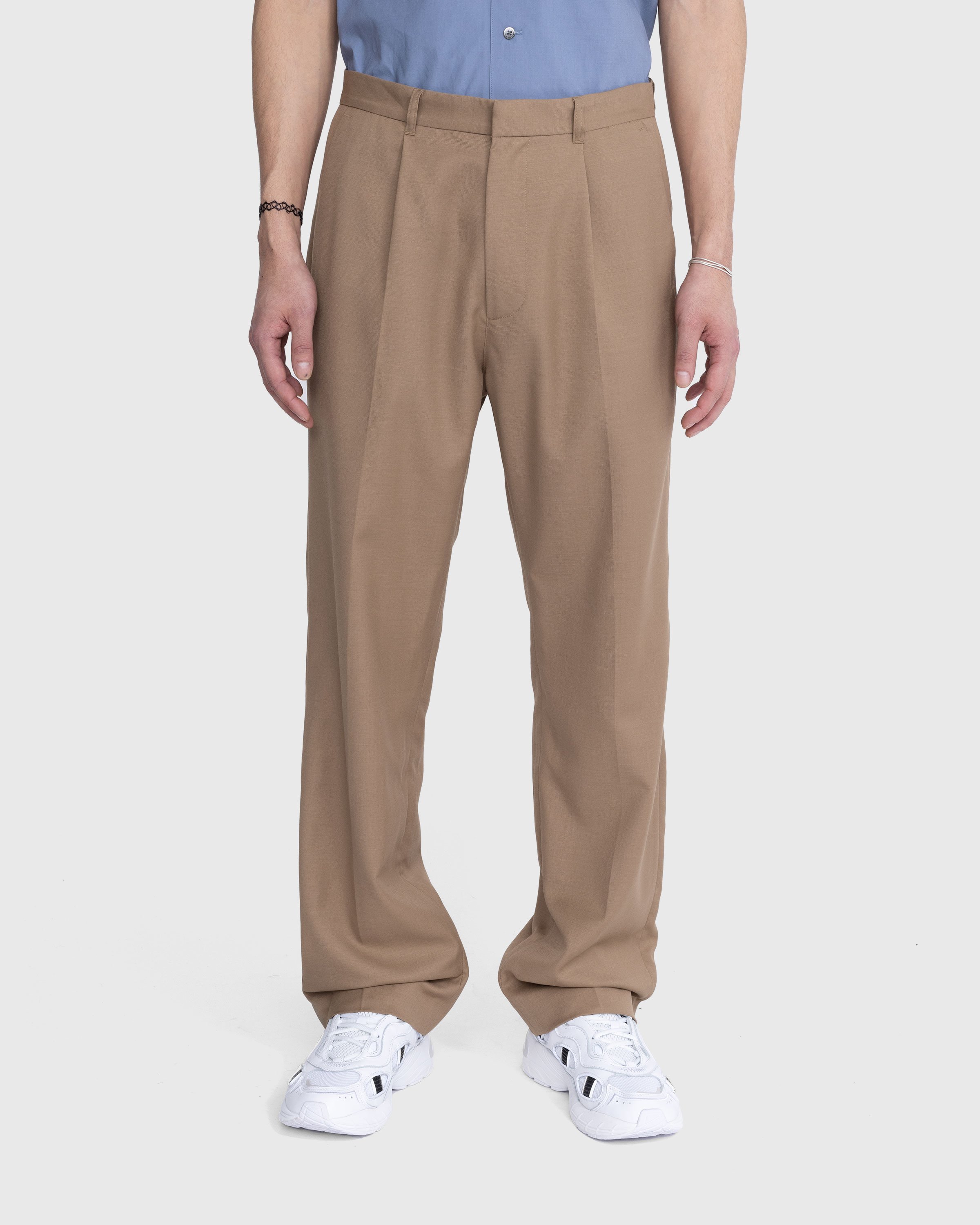 Highsnobiety - Tropical Wool Suiting Pants Sand - Clothing - Beige - Image 4