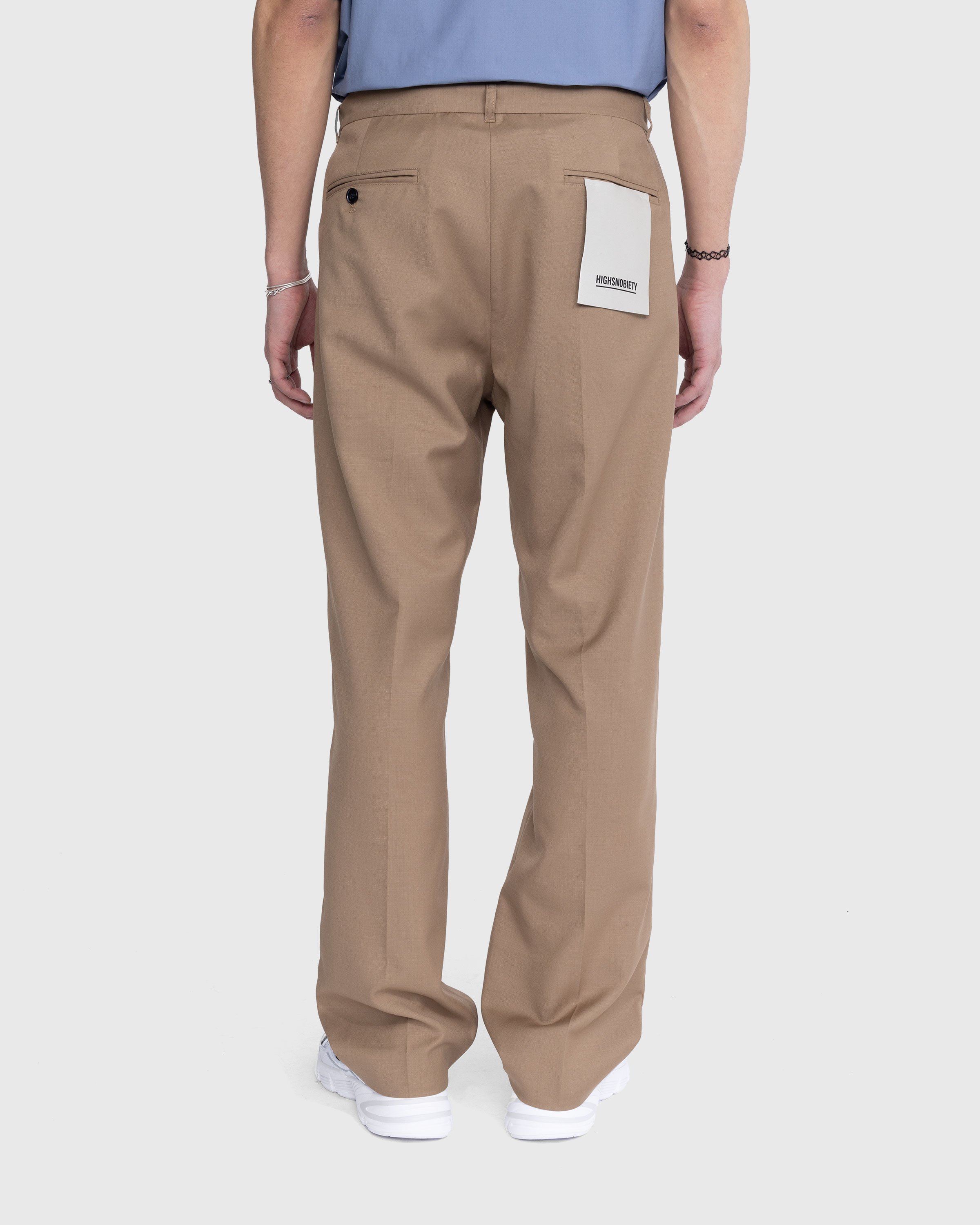 Highsnobiety - Tropical Wool Suiting Pants Sand - Clothing - Beige - Image 5
