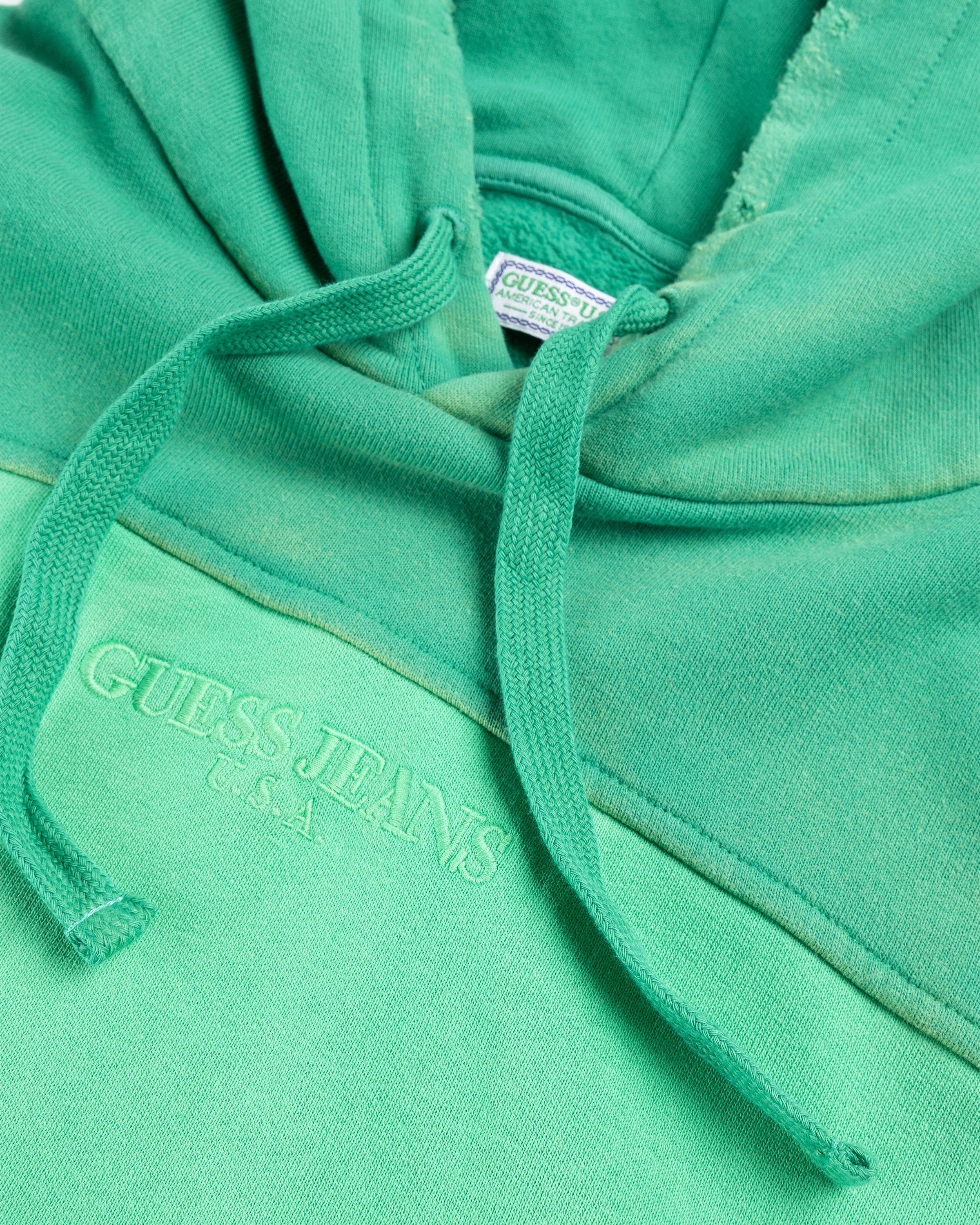 Guess USA - Two-Tone Hoodie Honeydew - Clothing - Green - Image 5