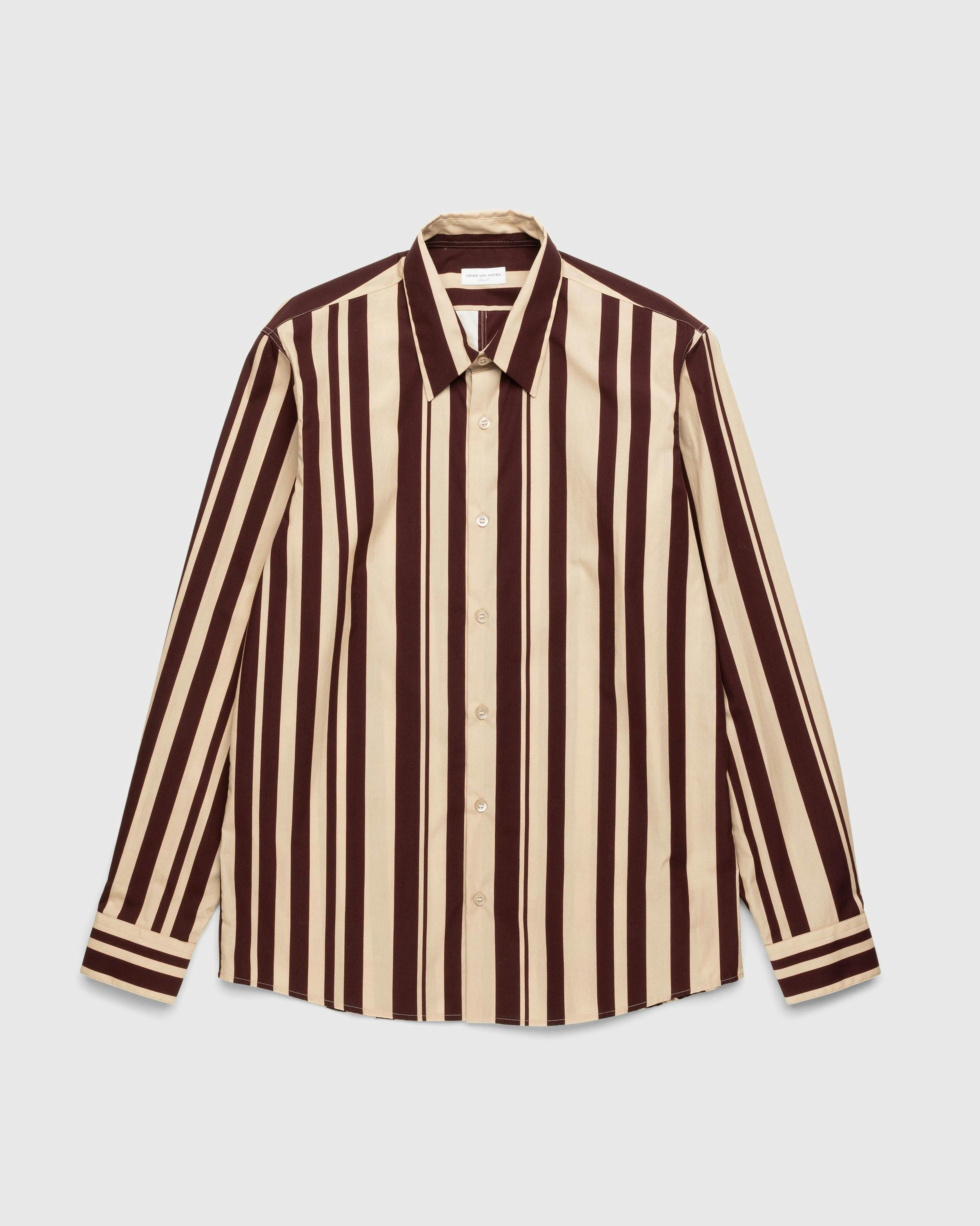 Dries van Noten - Curle Shirt Burgundy - Clothing - Red - Image 1