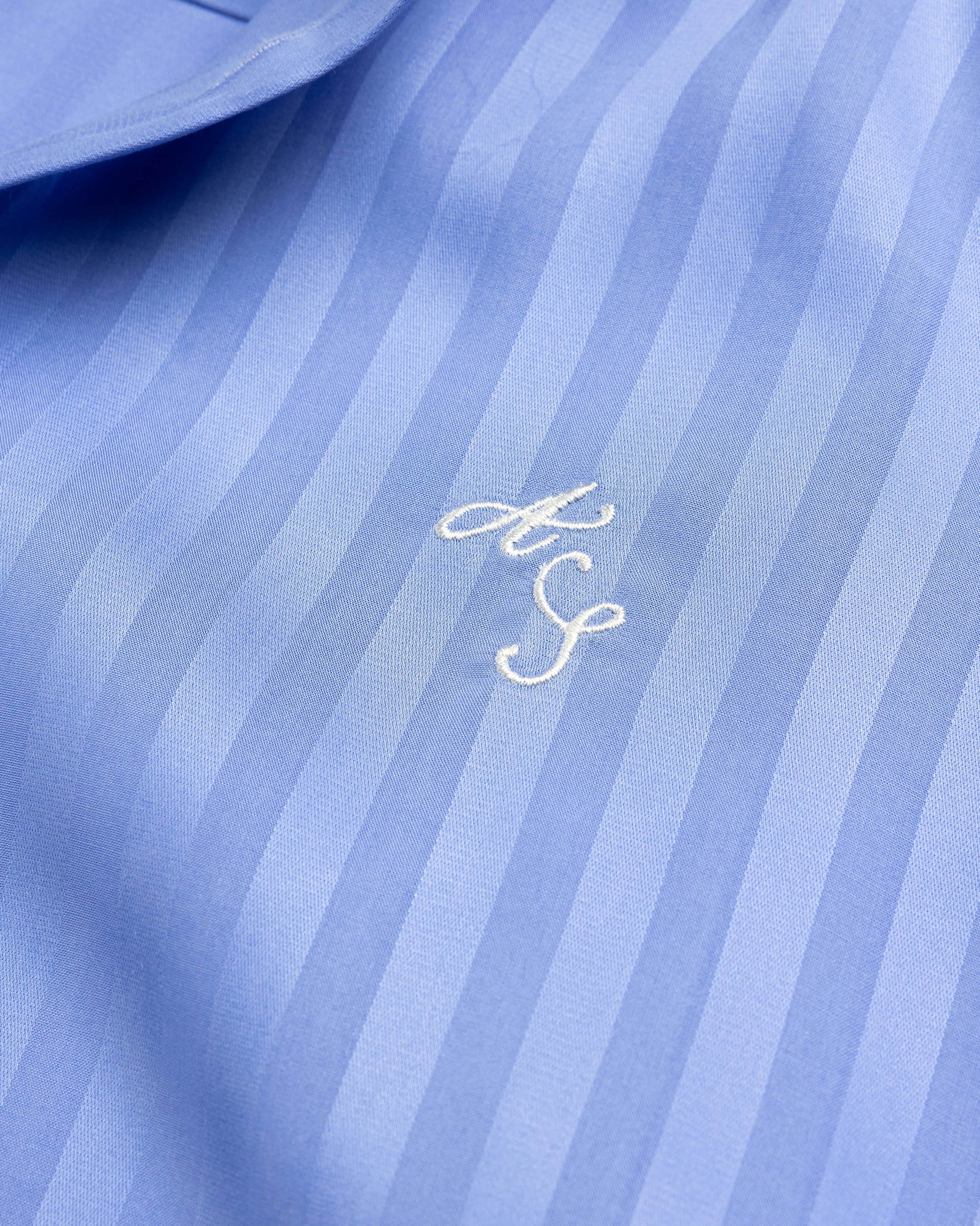 Acne Studios - Stripe Button-Up Shirt Blue - Clothing - Blue - Image 2