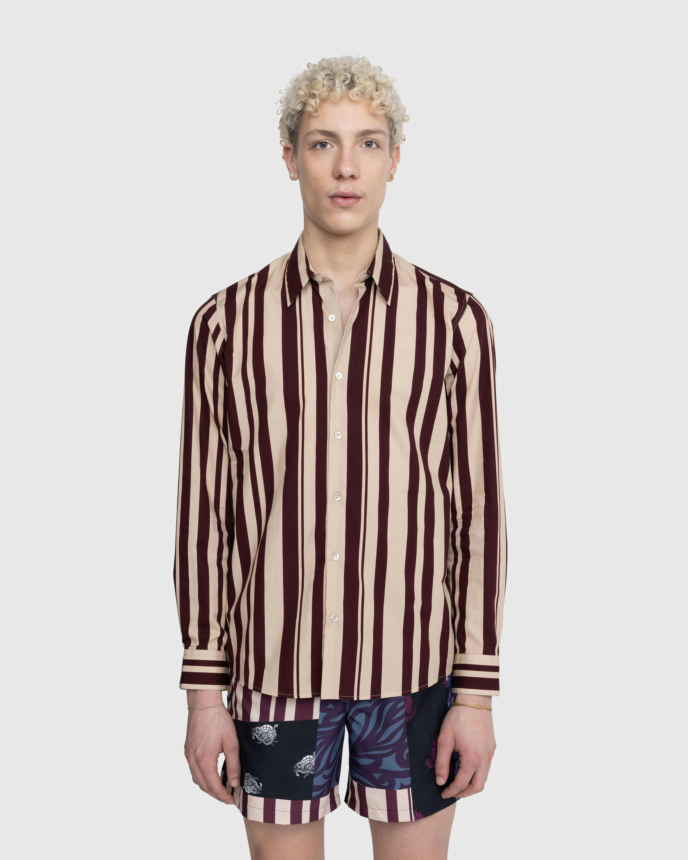 Dries van Noten - Curle Shirt Burgundy - Clothing - Red - Image 2