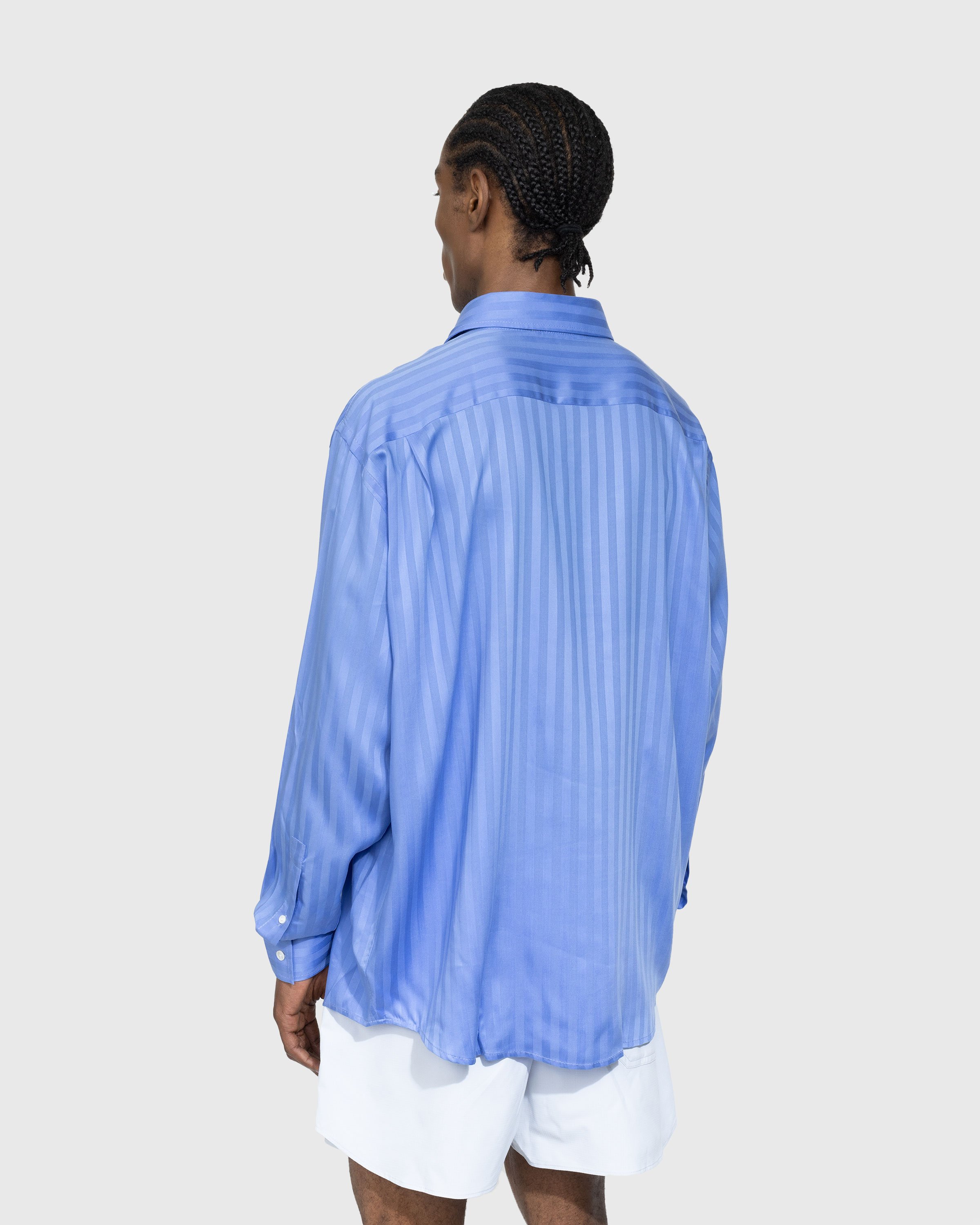 Acne Studios - Stripe Button-Up Shirt Blue - Clothing - Blue - Image 5