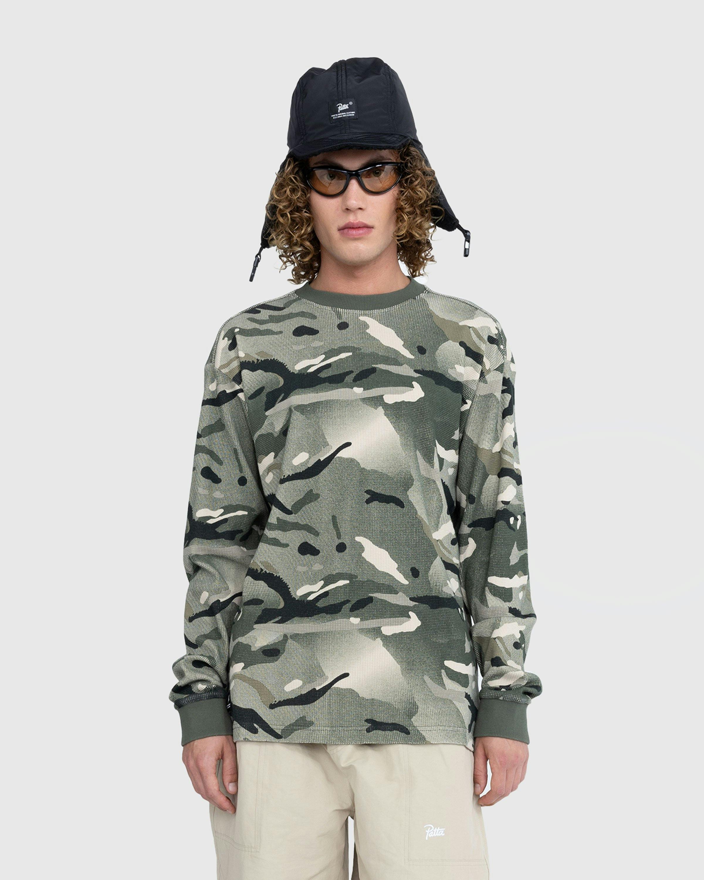 Patta - SPRAY CAMO WAFFLE LS T-SHIRT Multi - Clothing - Multi - Image 2