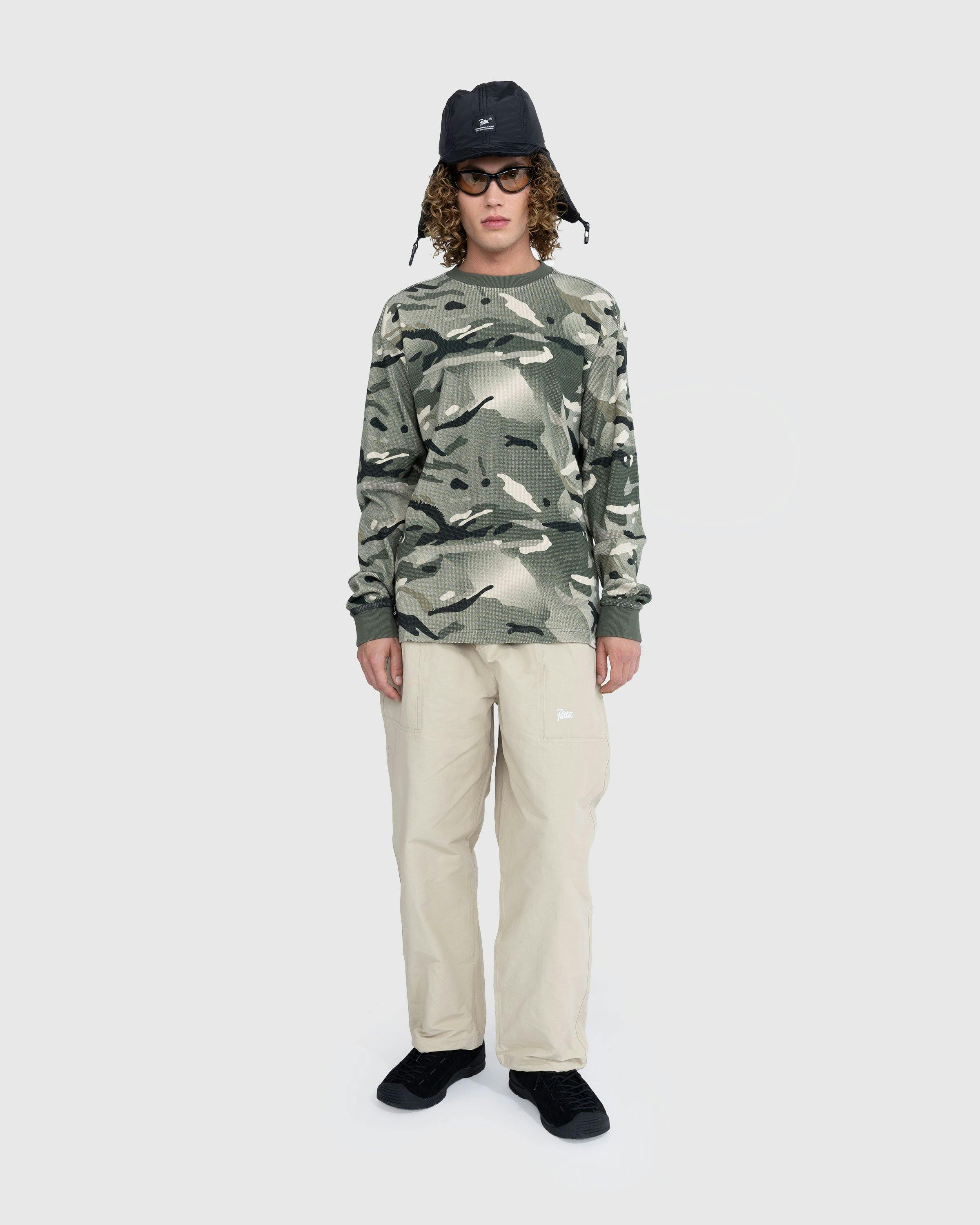 Patta - SPRAY CAMO WAFFLE LS T-SHIRT Multi - Clothing - Multi - Image 3