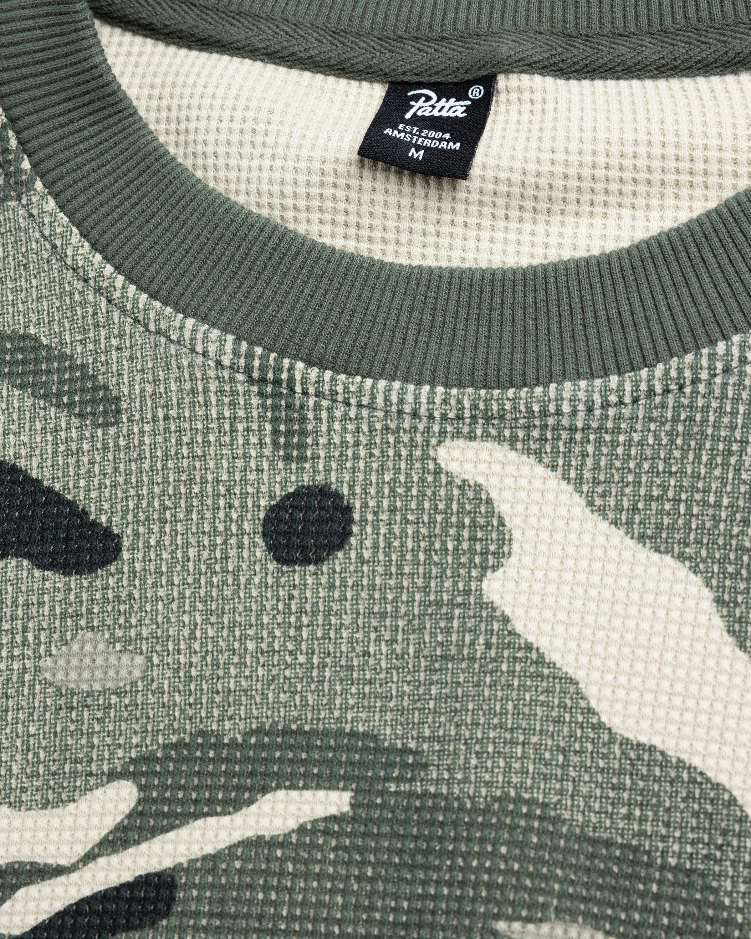 Patta - SPRAY CAMO WAFFLE LS T-SHIRT Multi - Clothing - Multi - Image 6