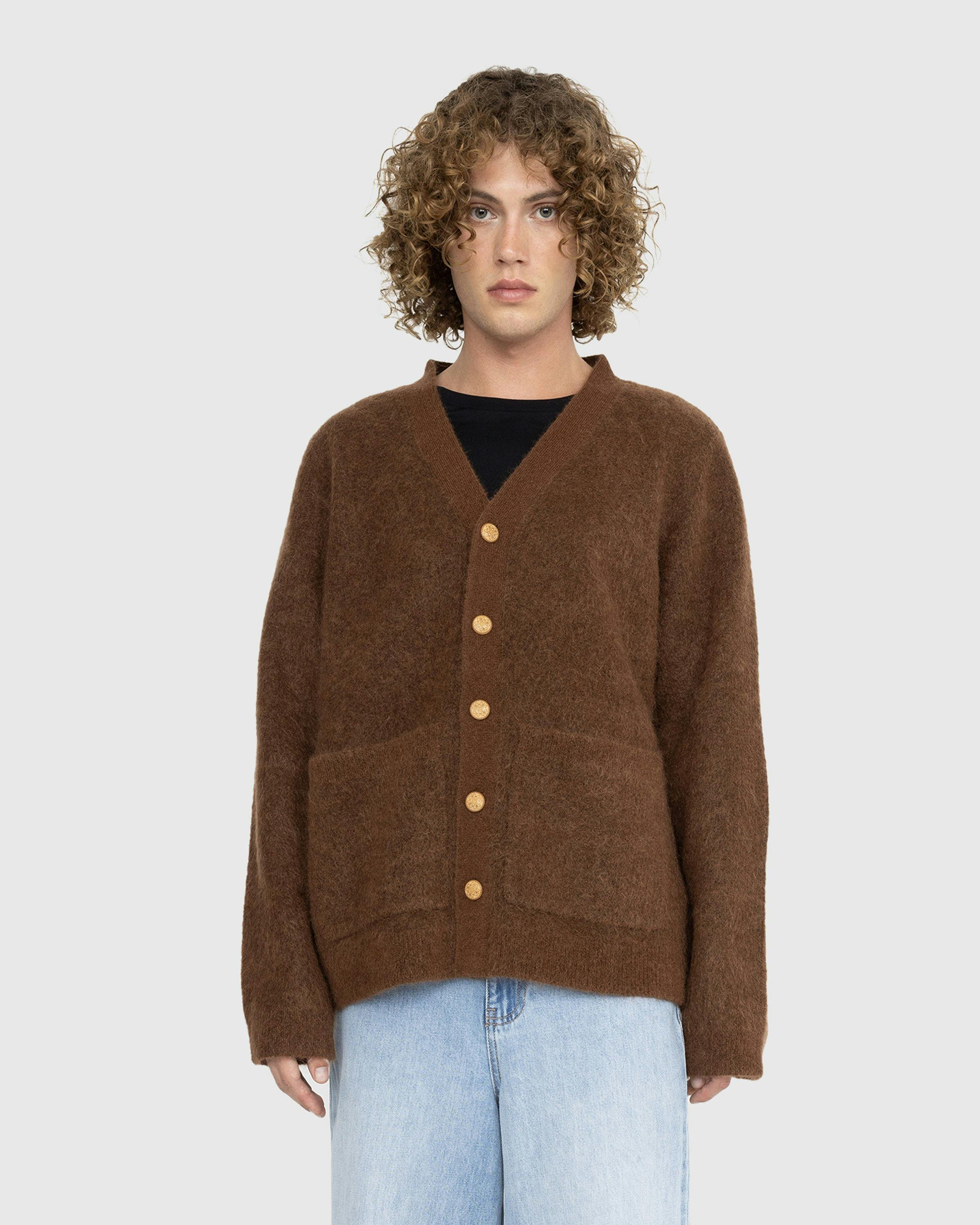 Séfr - Kaito Cardigan Brown Mohair - Clothing - Brown - Image 2