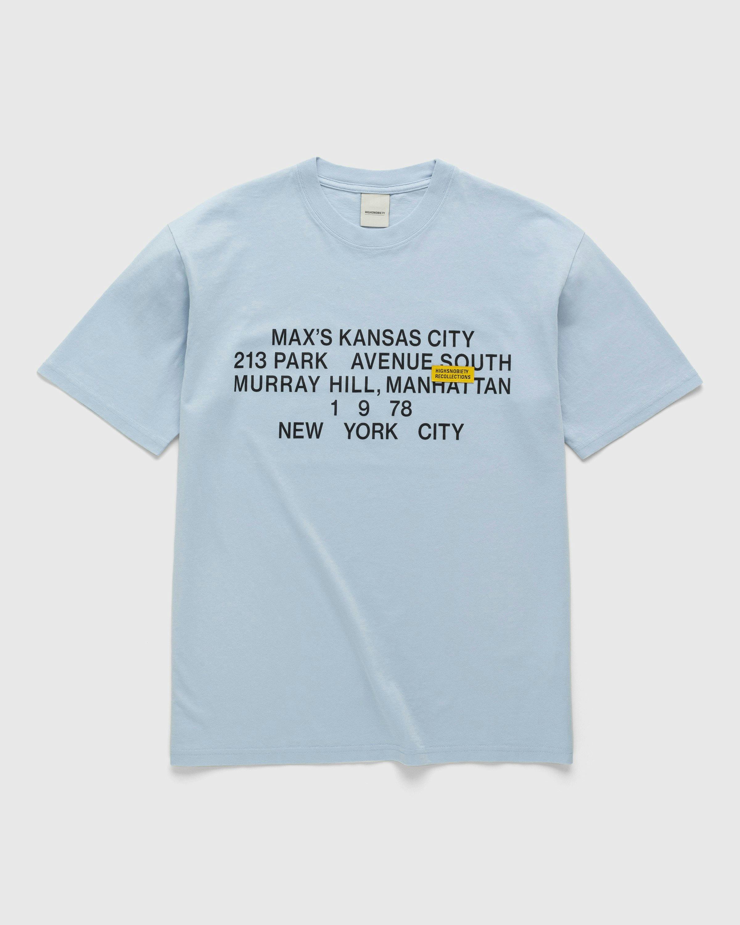 Highsnobiety - New York Line Short Sleeve Jersey Light Blue - Clothing - Blue - Image 1