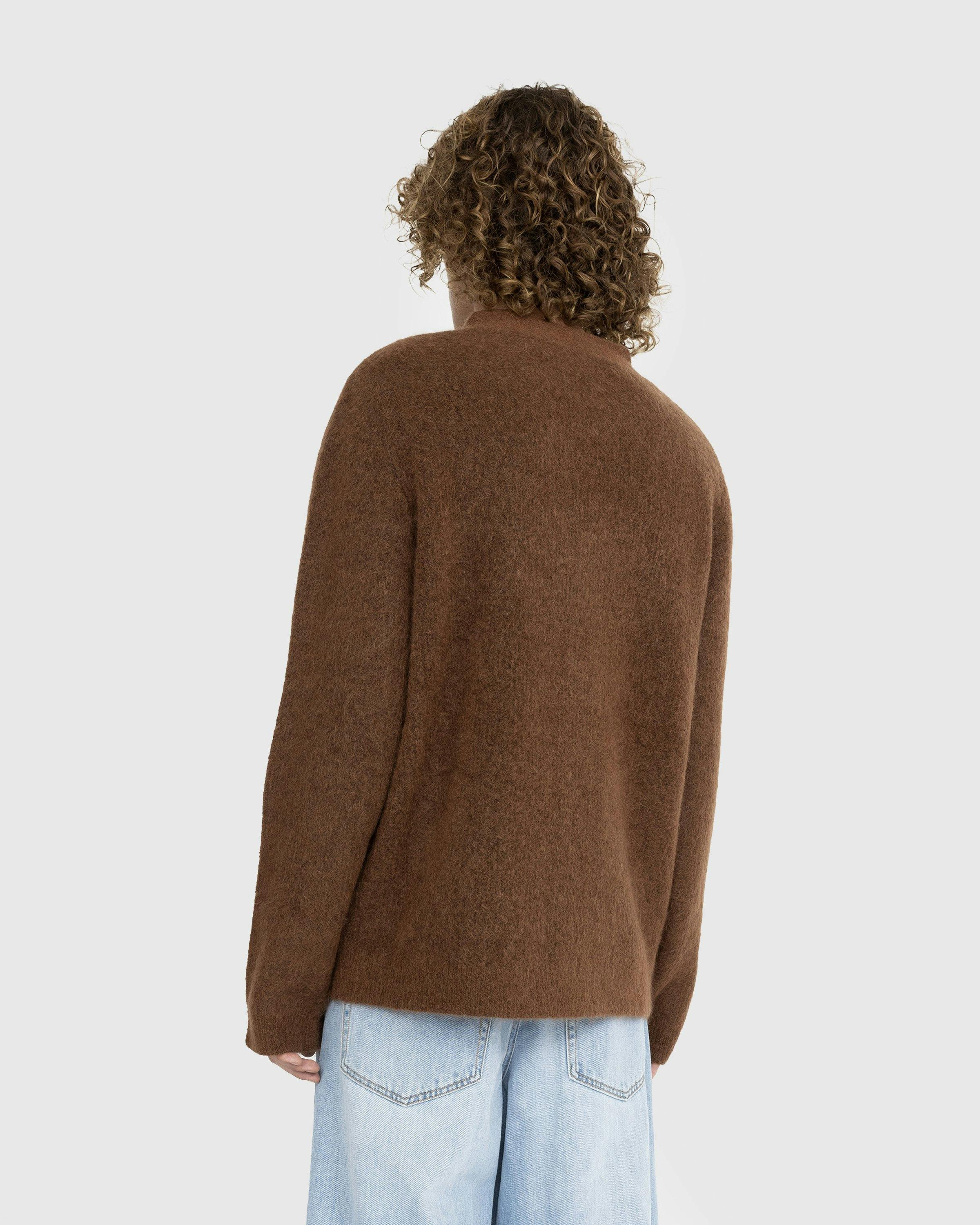 Séfr - Kaito Cardigan Brown Mohair - Clothing - Brown - Image 3