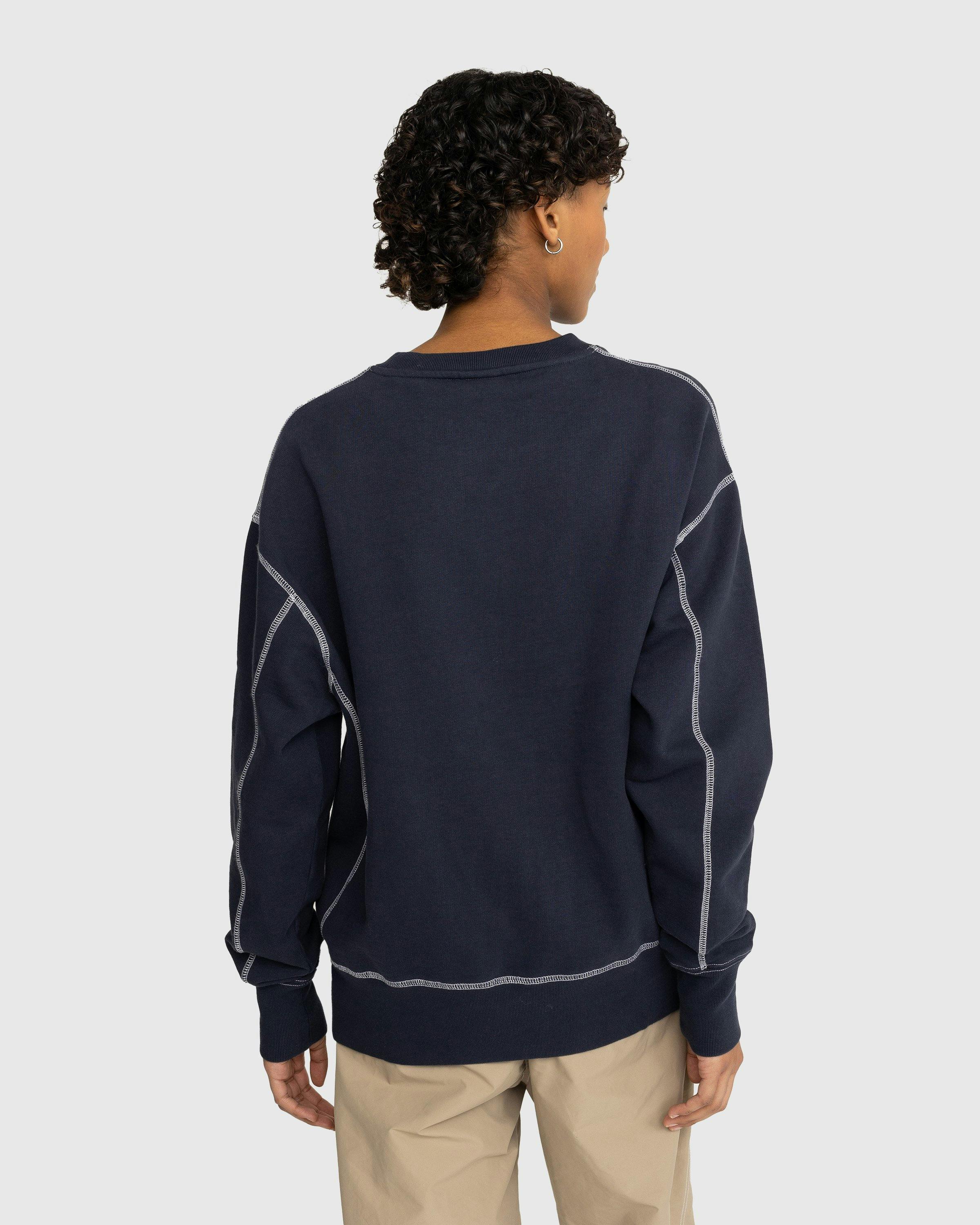 Highsnobiety - Contrast Stitch Fleece Crew Navy - Clothing - Blue - Image 3