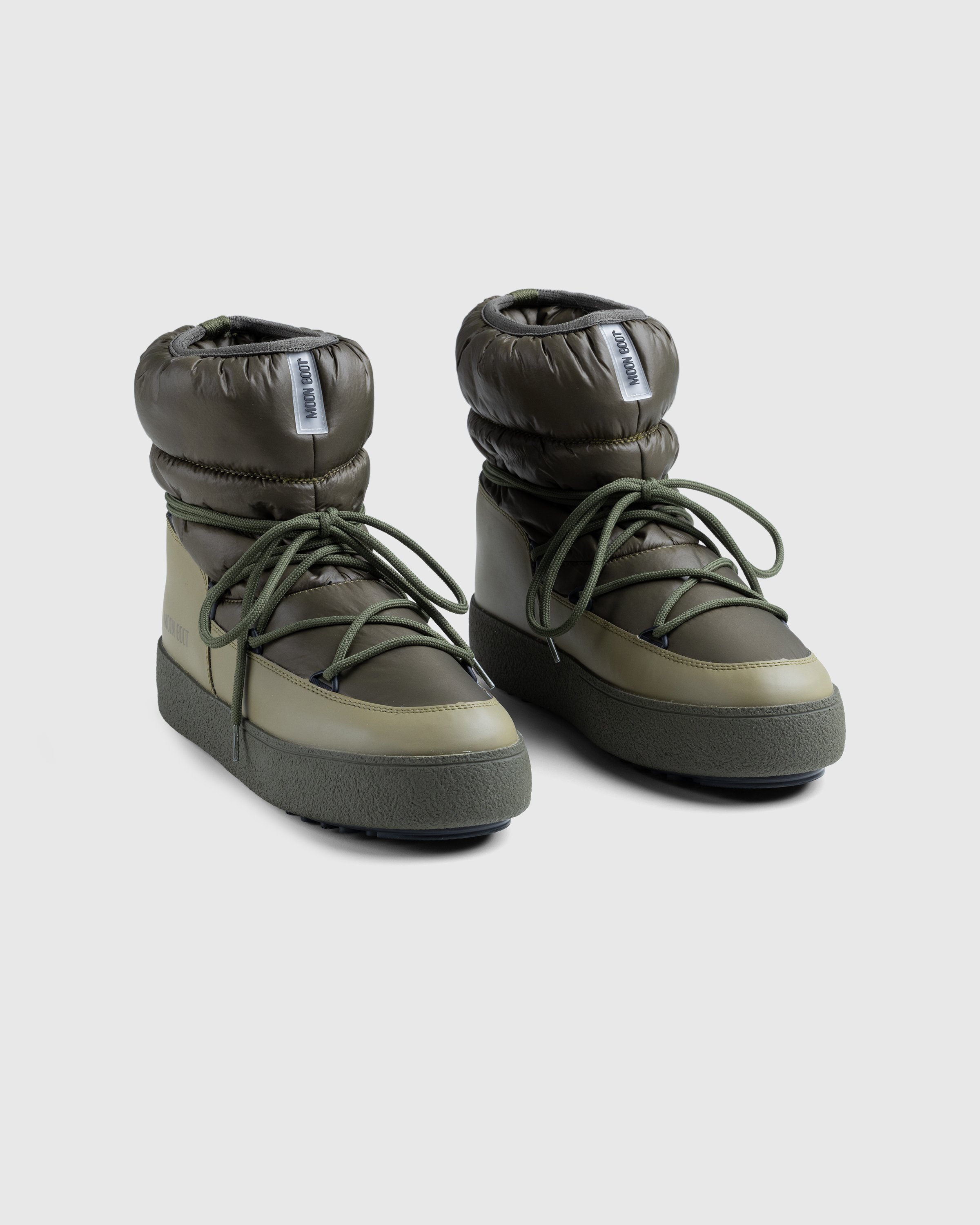 Moon Boot - Mtrack Low Khaki Nylon Boots - Footwear - Green - Image 3
