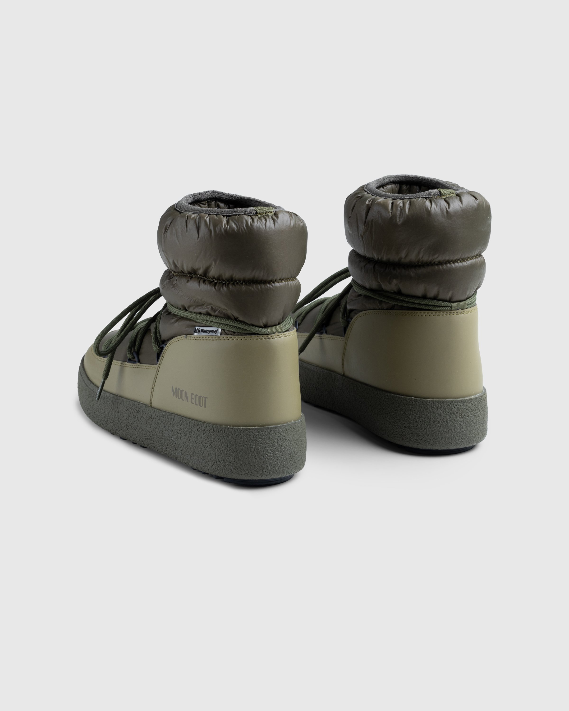 Moon Boot - Mtrack Low Khaki Nylon Boots - Footwear - Green - Image 4