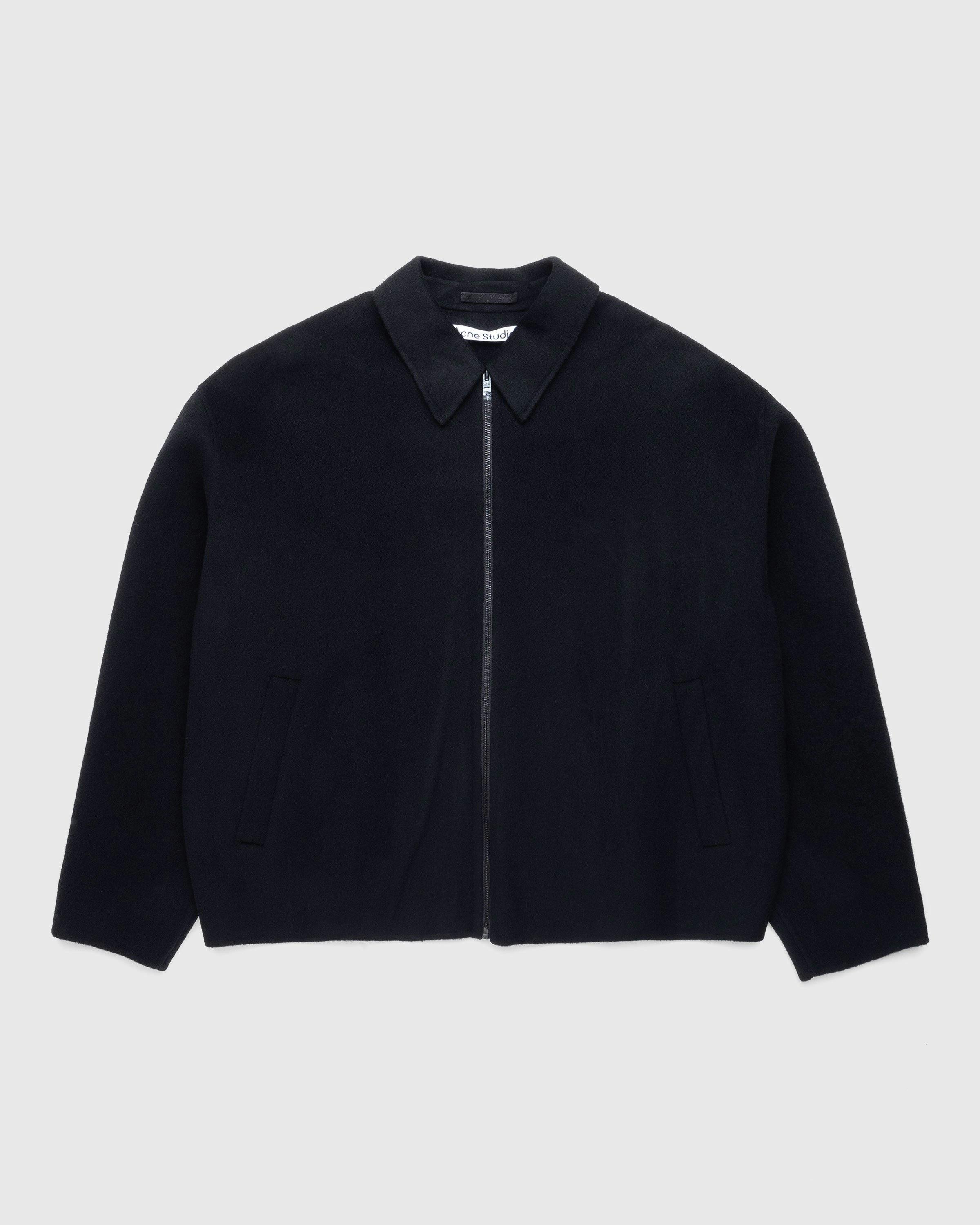 Acne Studios - Wool Zipper Jacket Black - Clothing - Black - Image 1