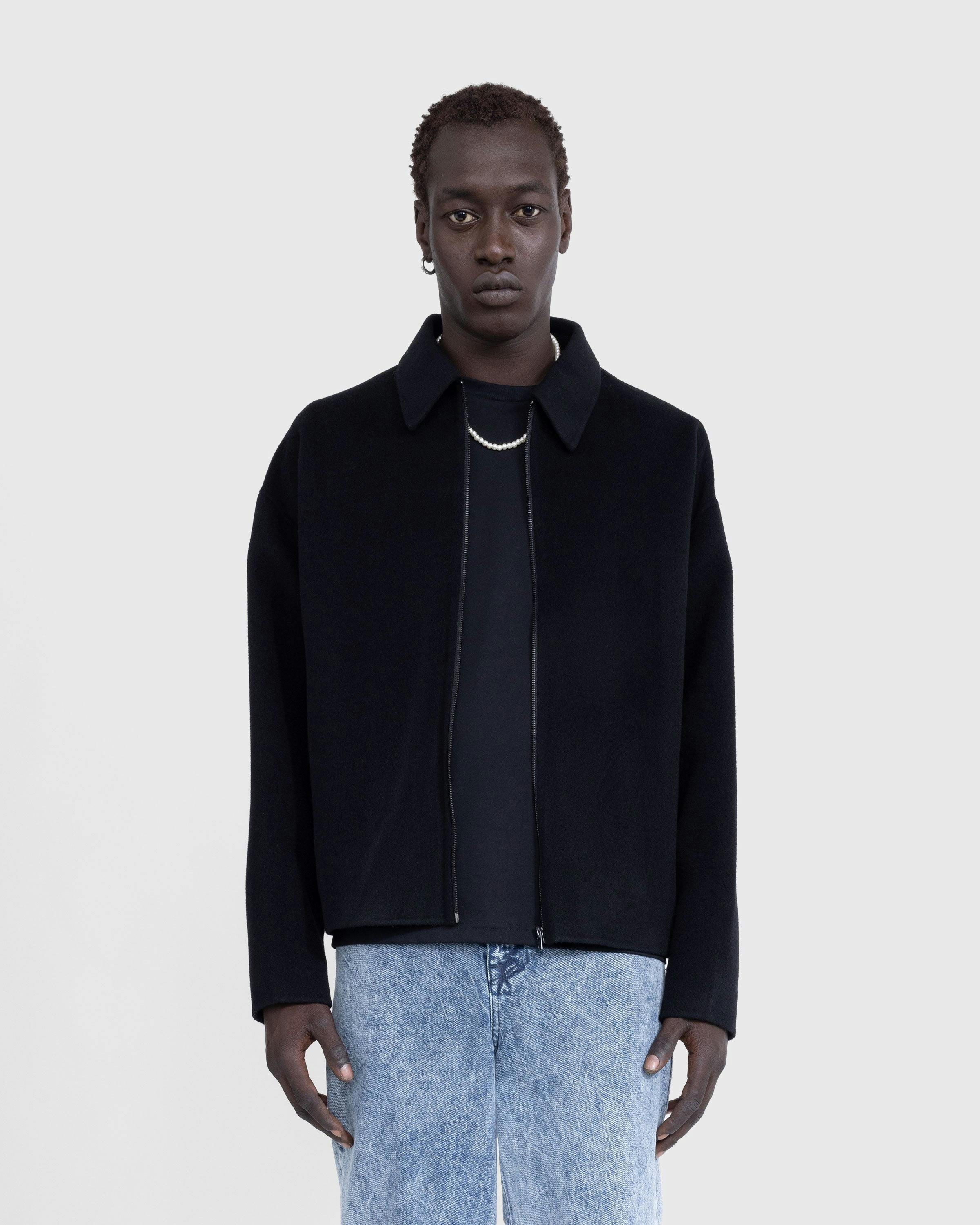 Acne Studios - Wool Zipper Jacket Black - Clothing - Black - Image 2