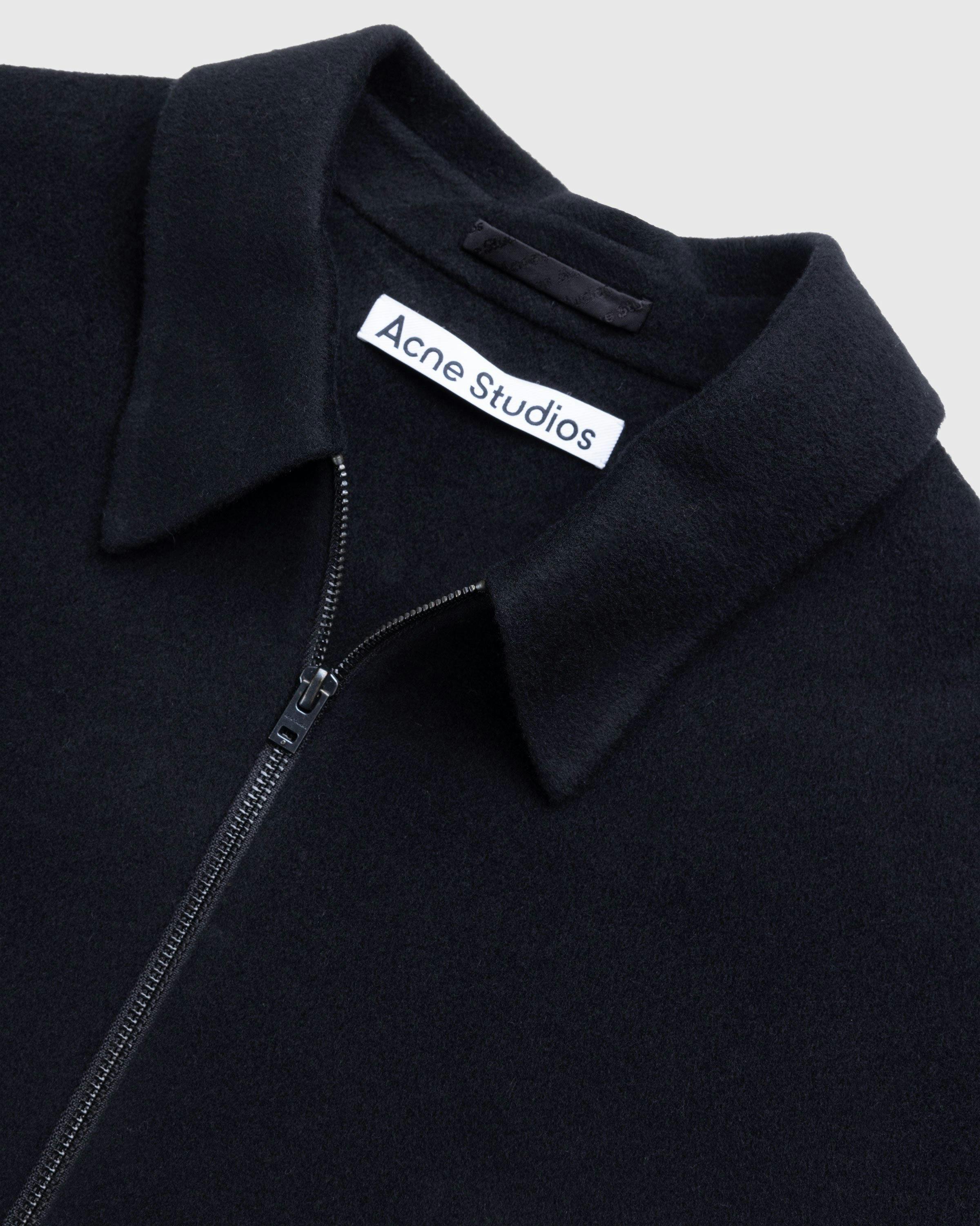 Acne Studios - Wool Zipper Jacket Black - Clothing - Black - Image 5