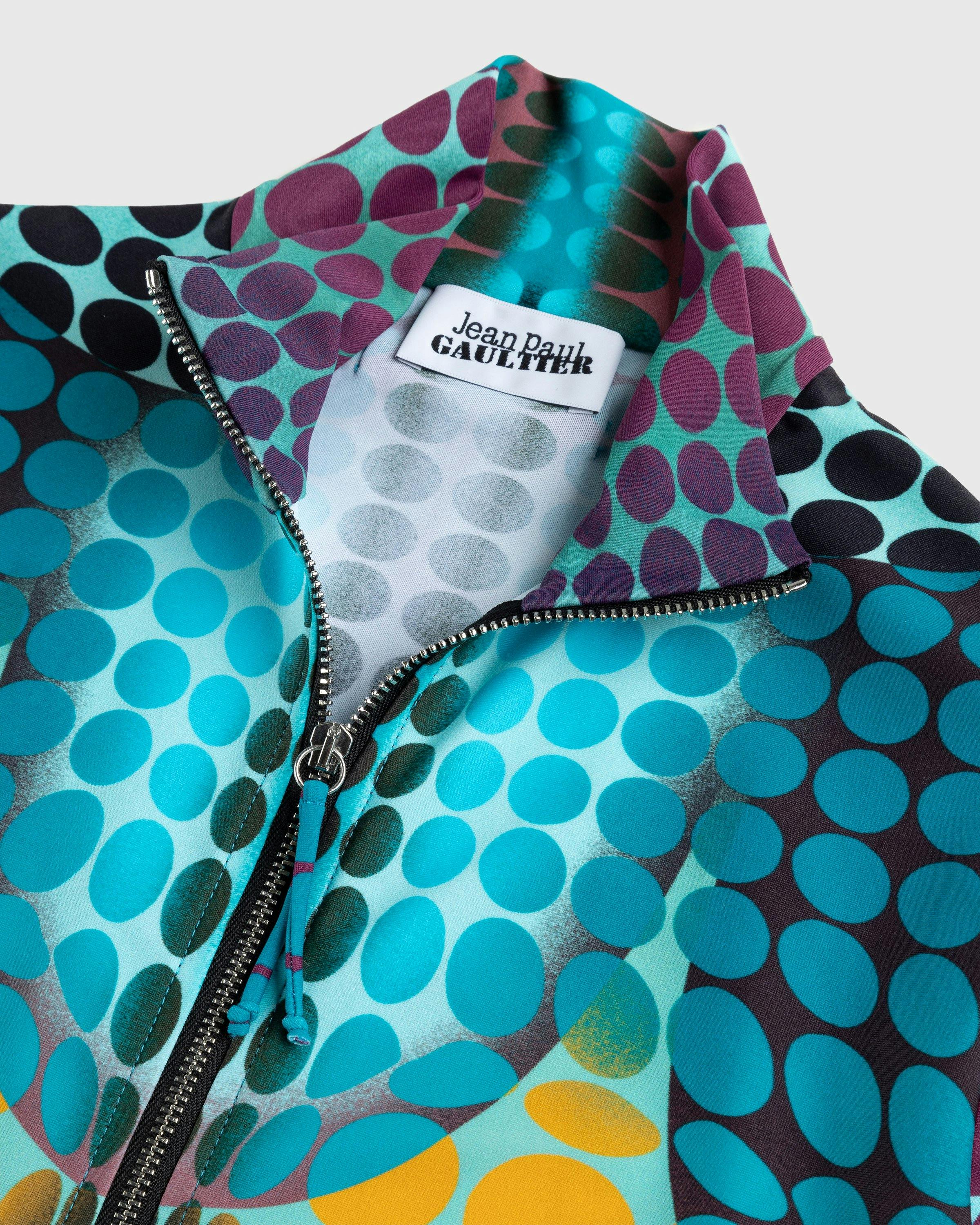 Jean Paul Gaultier – Zip High Neck Longsleeve Top Blue