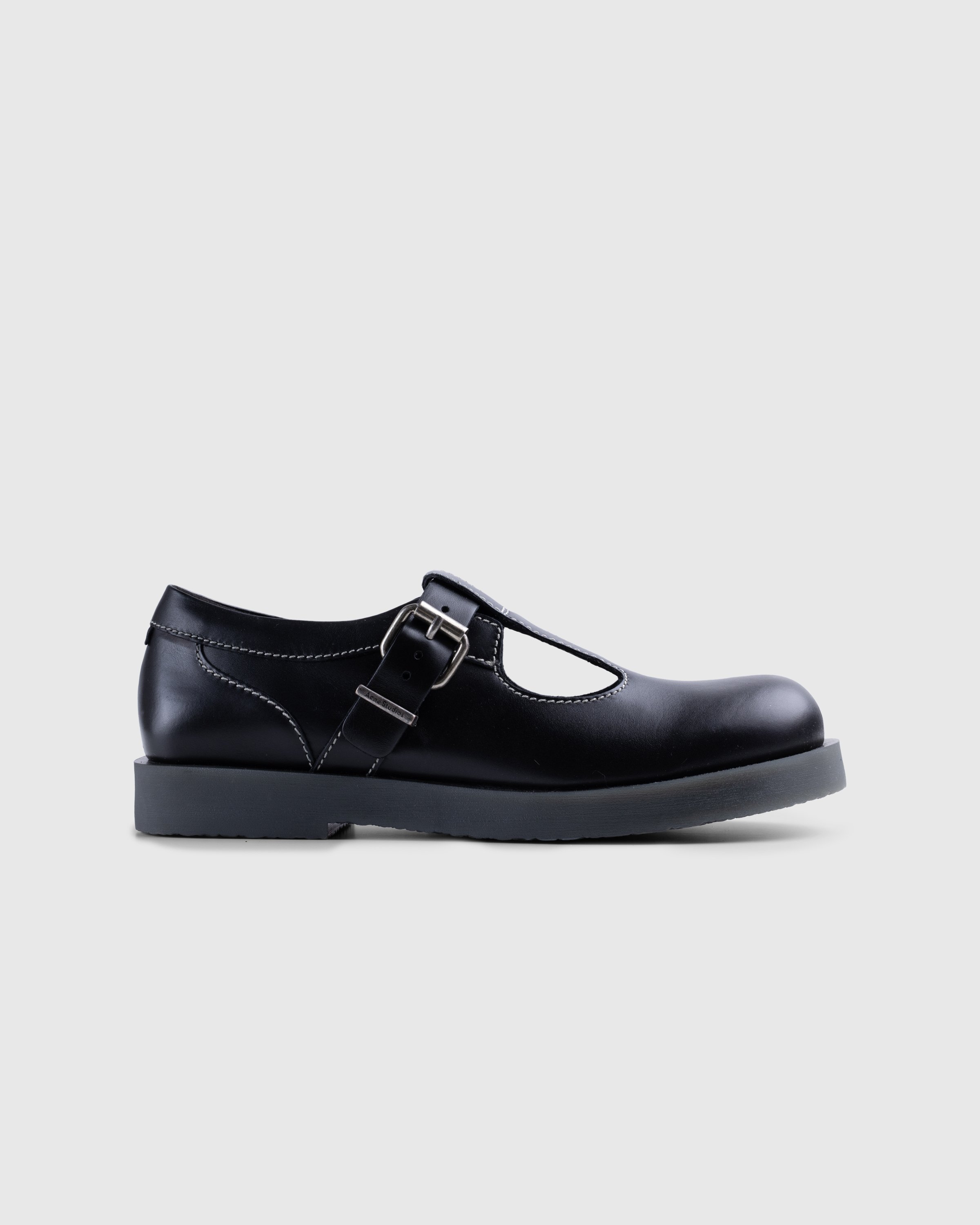 Acne Studios - Berylab Leather Buckle Shoes Black - Footwear - Black - Image 1