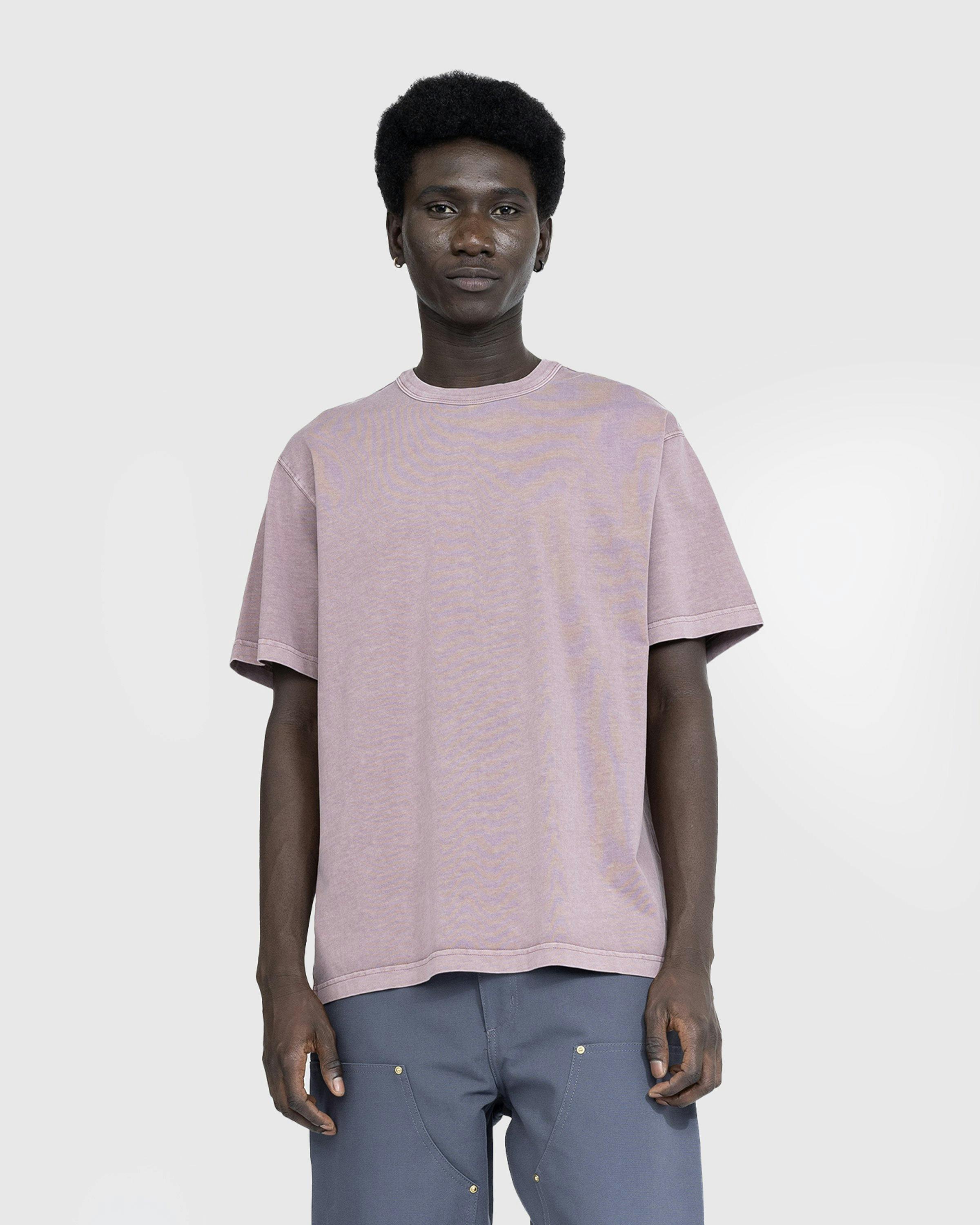 Carhartt WIP - S/S Taos T-Shirt Daphne/Garment-Dyed - Clothing - Blue - Image 2