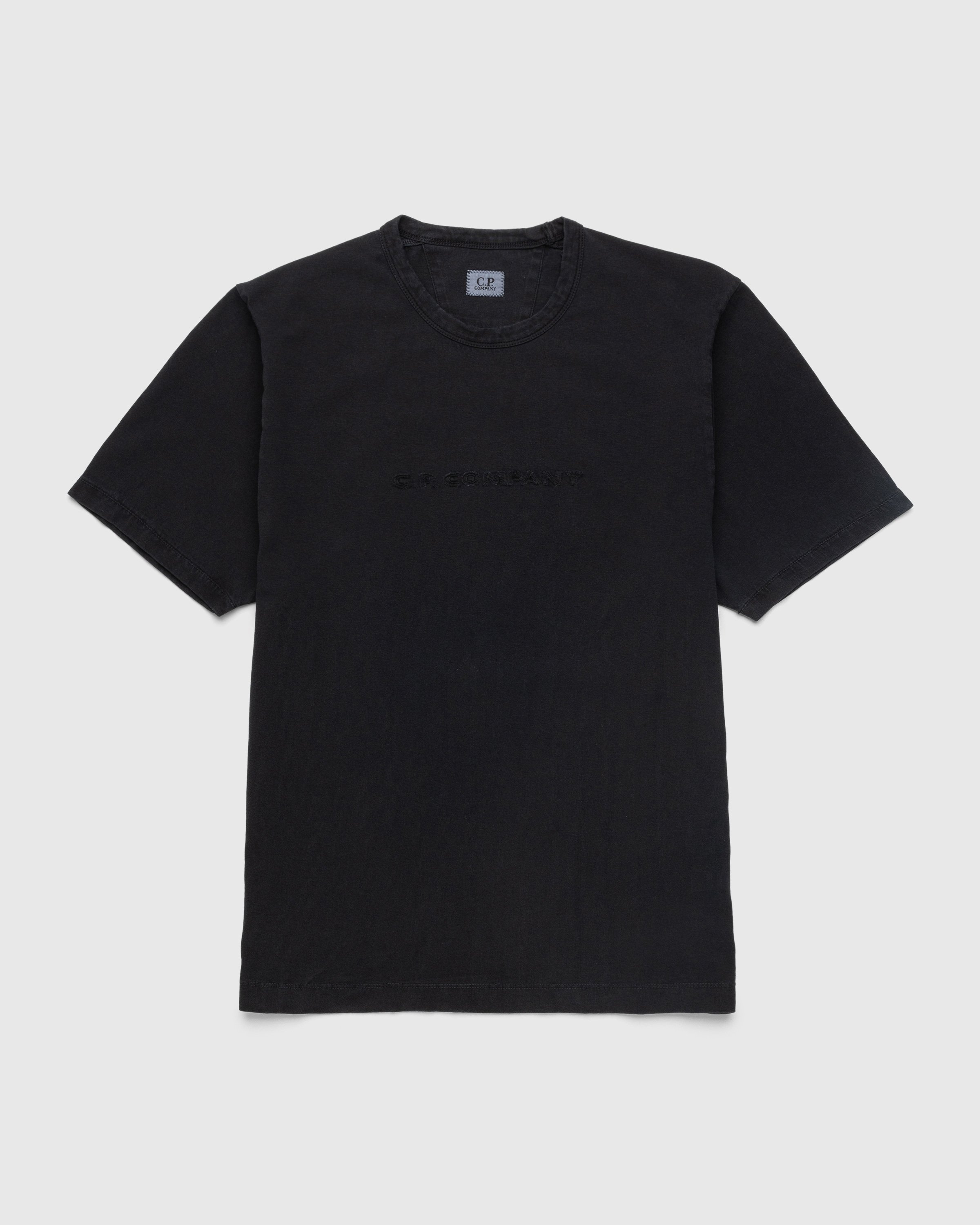 C.P. Company - 1020 Jersey Logo T-Shirt Black - Clothing - Black - Image 1