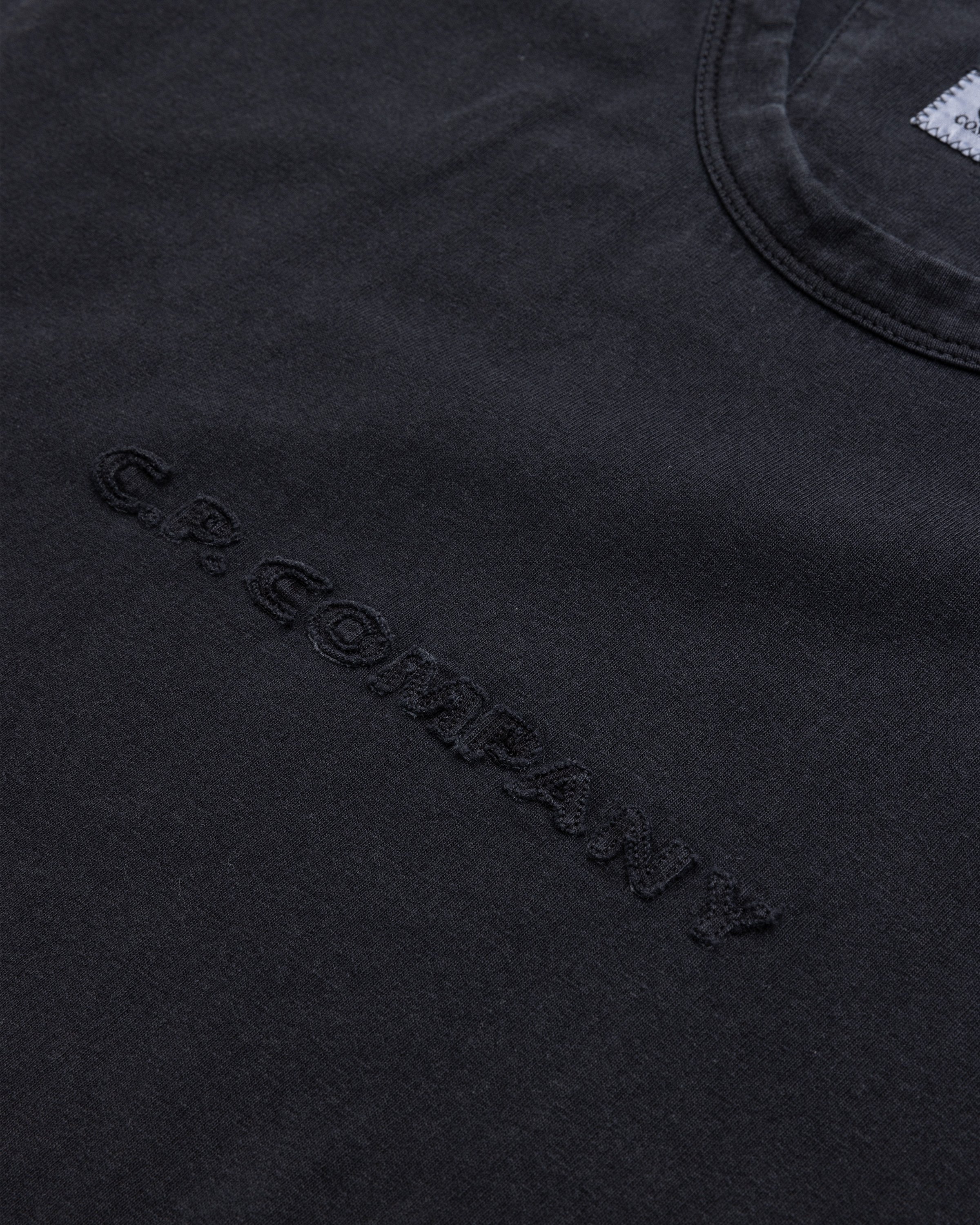 C.P. Company - 1020 Jersey Logo T-Shirt Black - Clothing - Black - Image 5