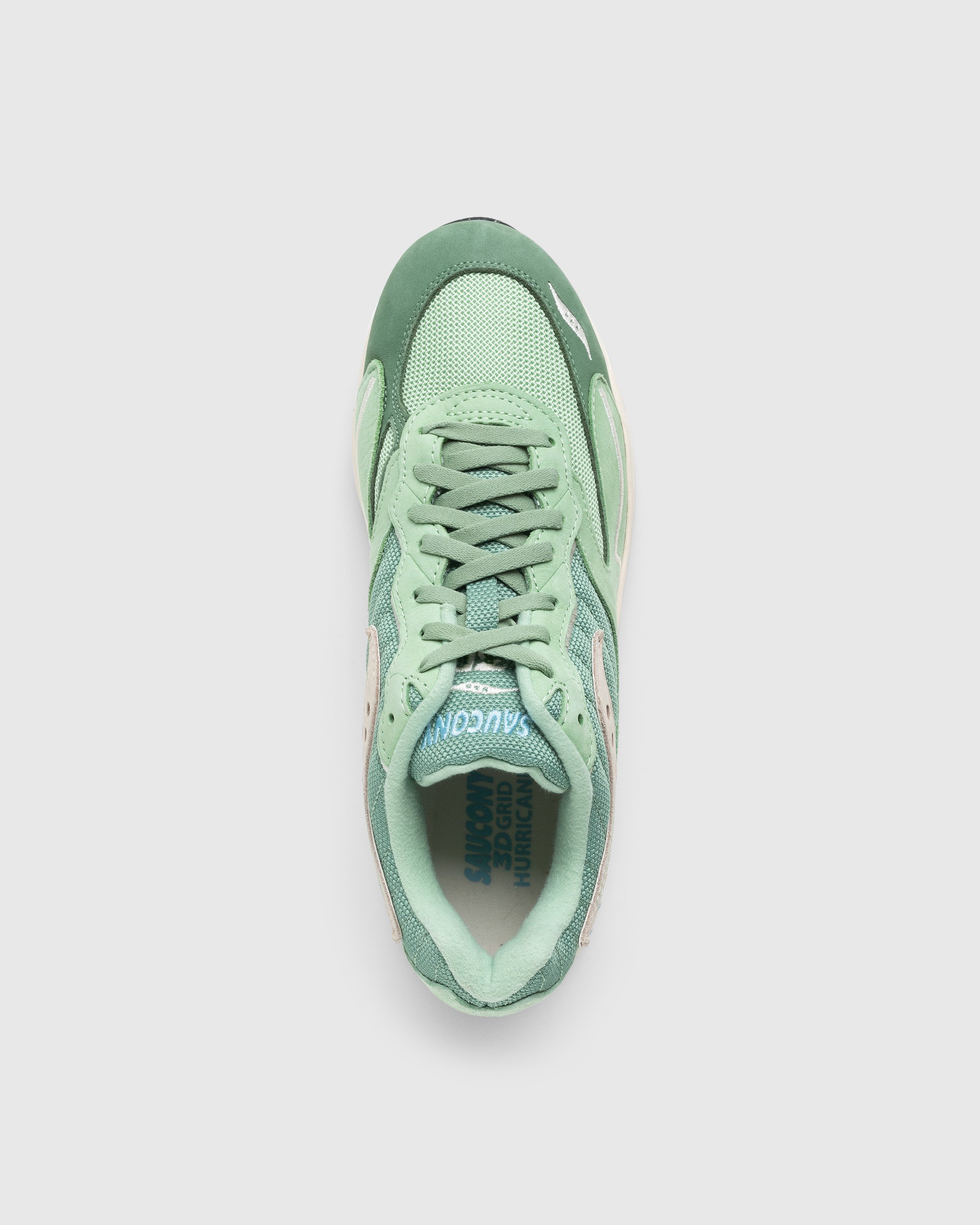 Saucony - 3D Grid Hurricane Green/Cream - Footwear - Green - Image 4