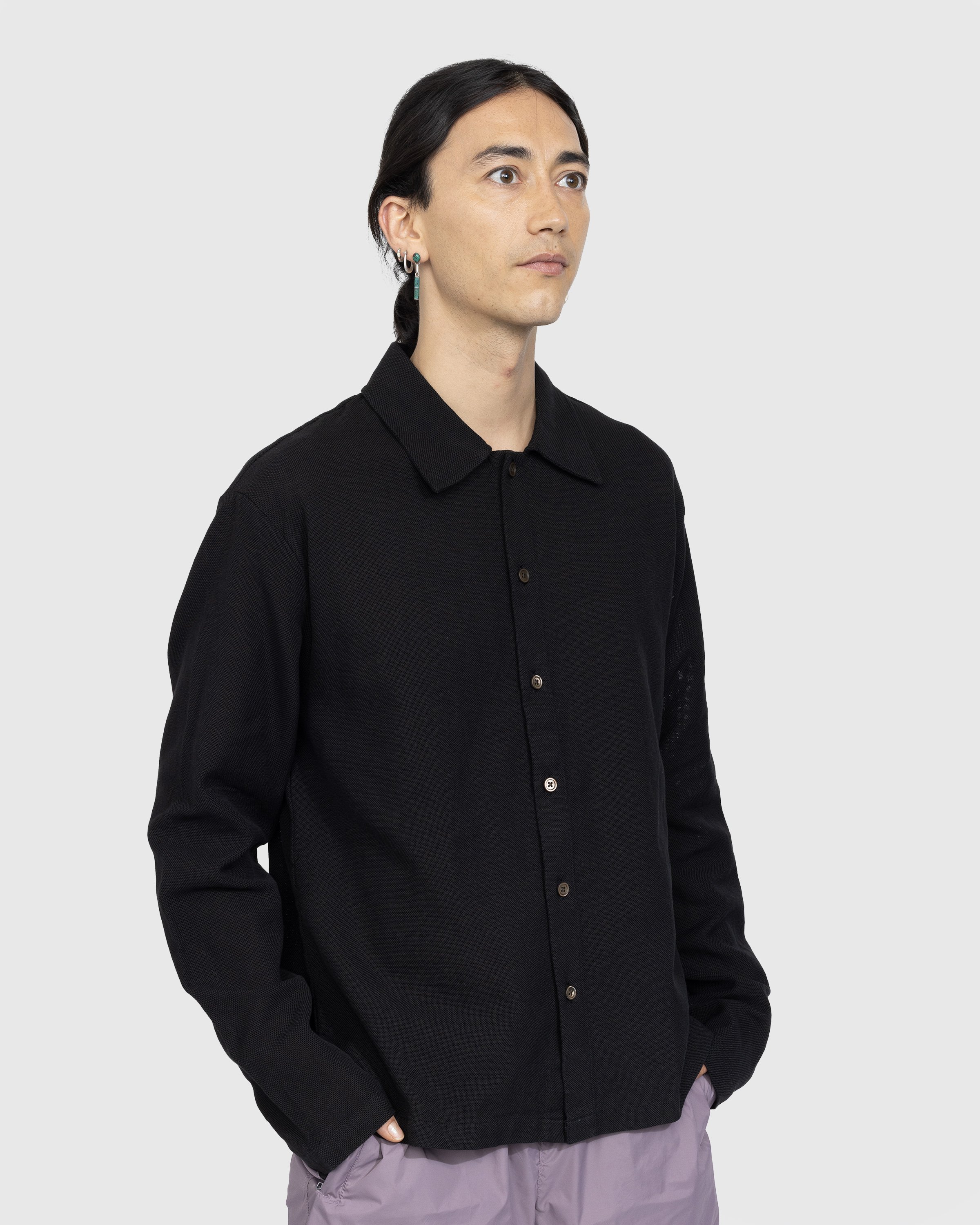 Our Legacy - Isola Shirt Black Sparse Panama Cotton - Clothing - Black - Image 2