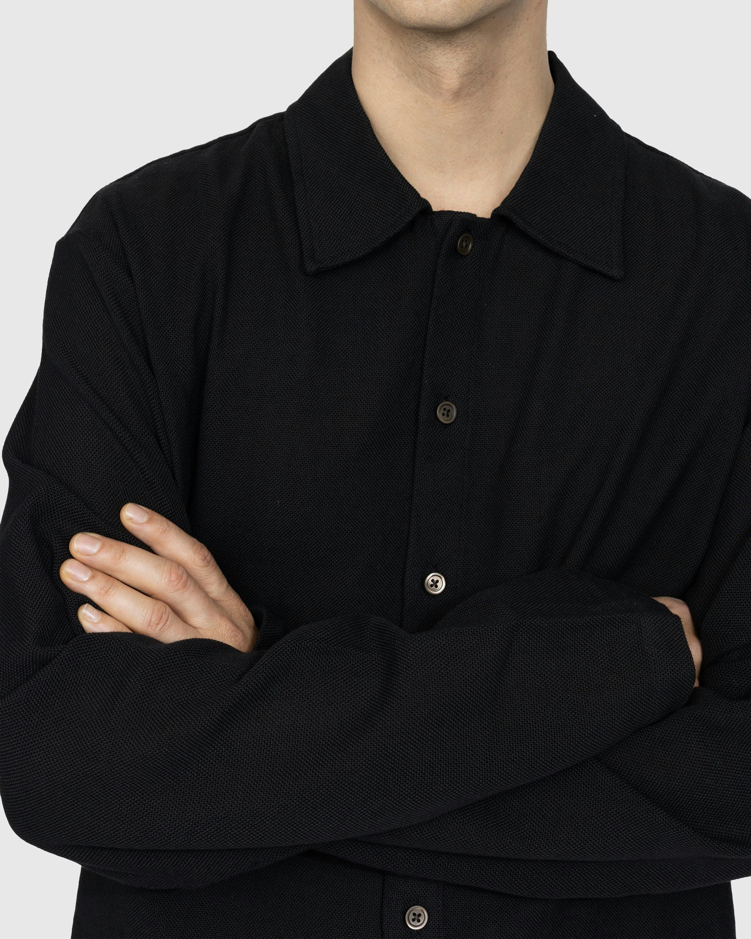 Our Legacy - Isola Shirt Black Sparse Panama Cotton - Clothing - Black - Image 4