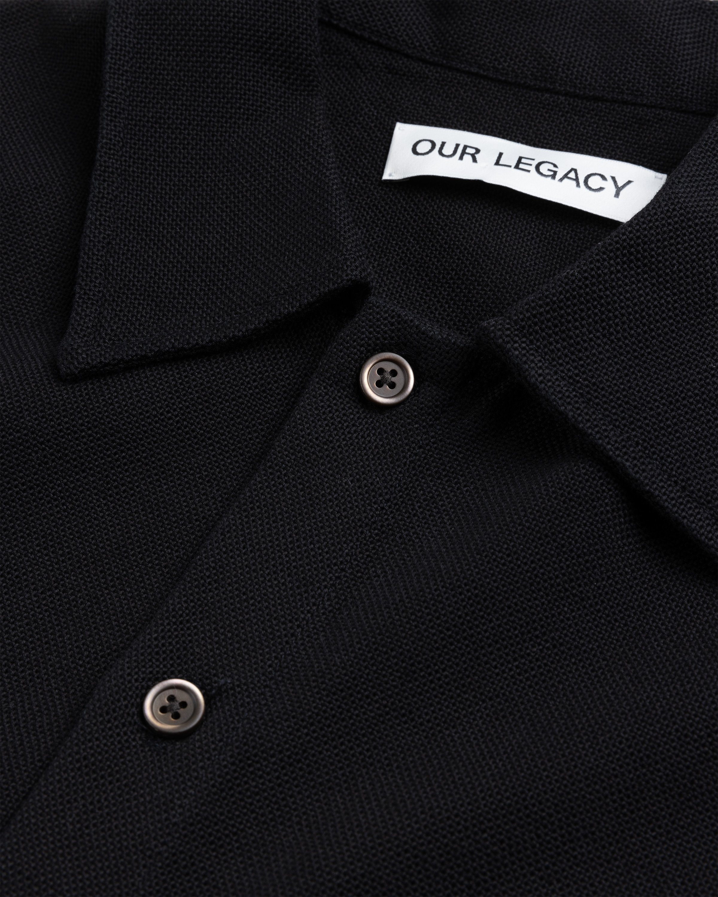 Our Legacy - Isola Shirt Black Sparse Panama Cotton - Clothing - Black - Image 5