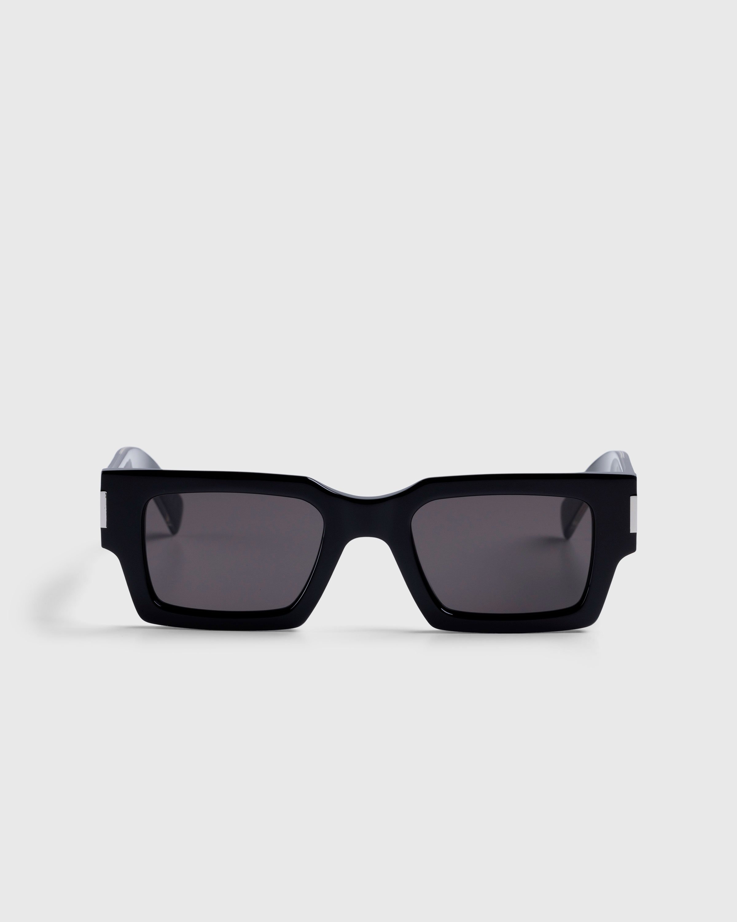 Saint Laurent - SL 572 Square Frame Sunglasses Black/Crystal - Accessories - Multi - Image 1
