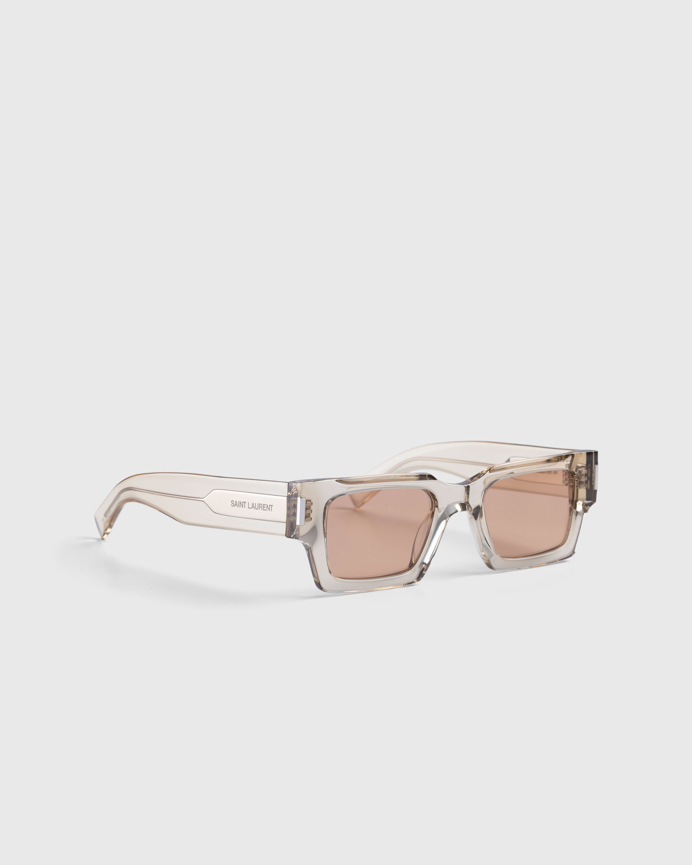 Saint Laurent - SL 572 Square Frame Sunglasses Yellow/Brown - Accessories - Multi - Image 2