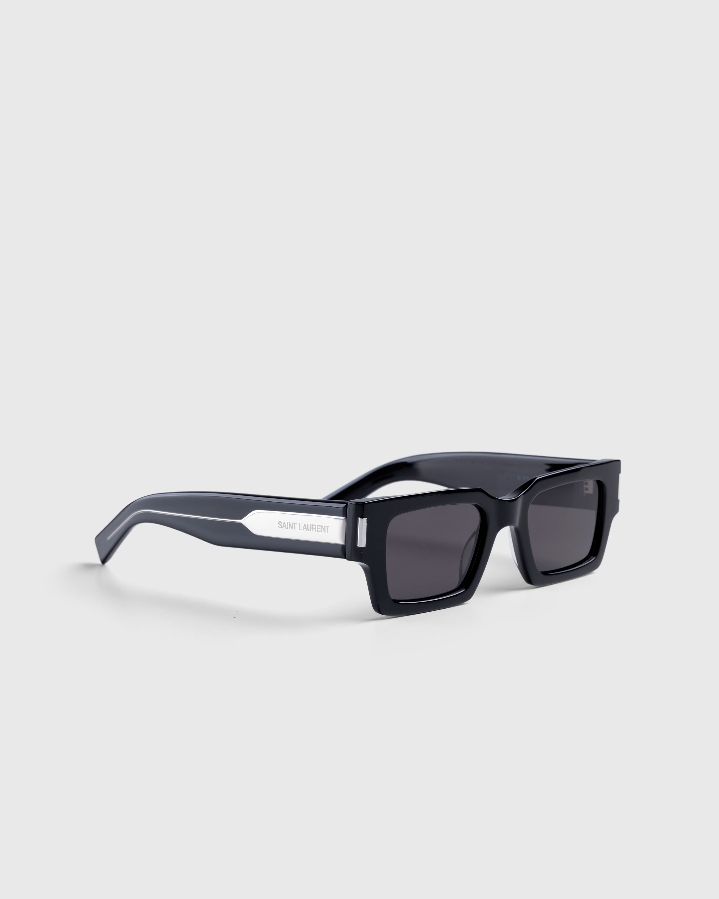 Saint Laurent - SL 572 Square Frame Sunglasses Black/Crystal - Accessories - Multi - Image 2