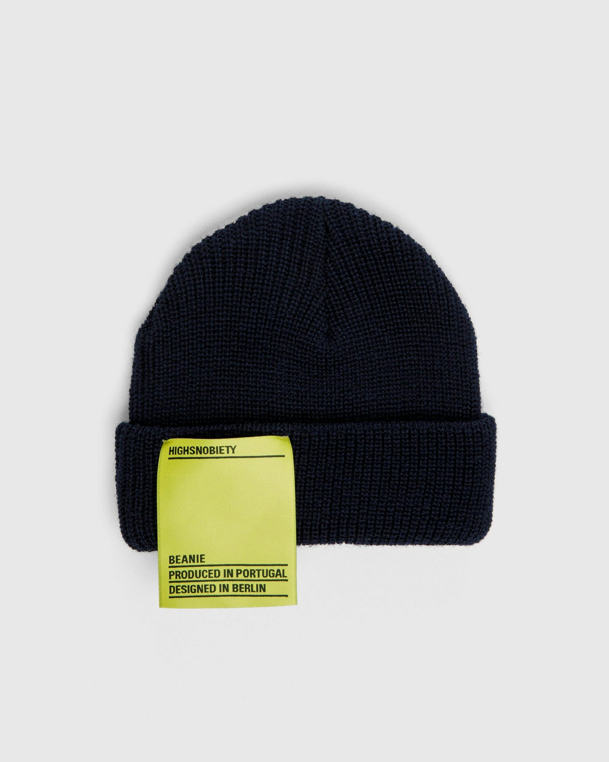 Highsnobiety - Staples Beanie Navy - Accessories - Blue - Image 2