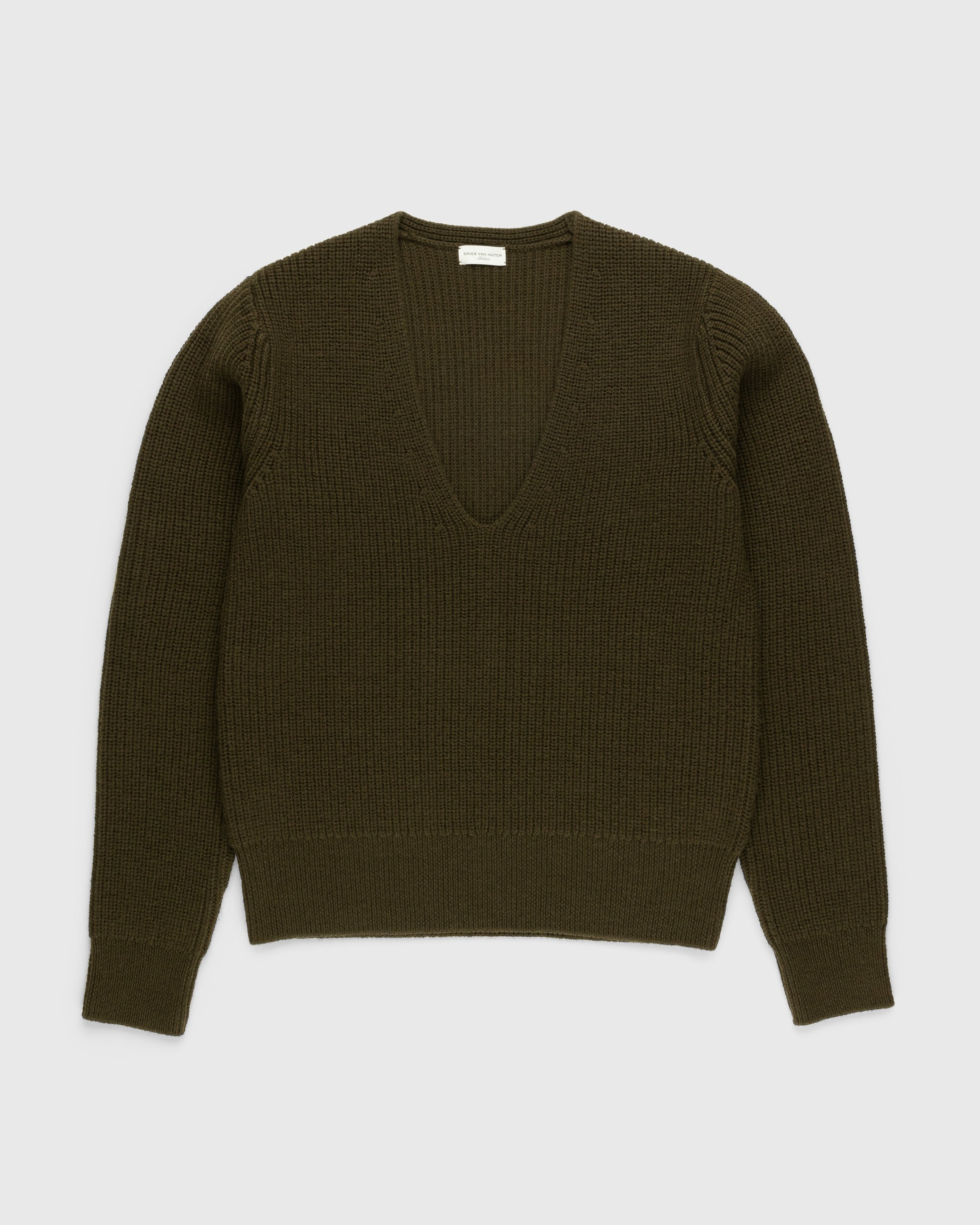 Dries van Noten - Newton Merino Sweater Green - Clothing - Green - Image 1
