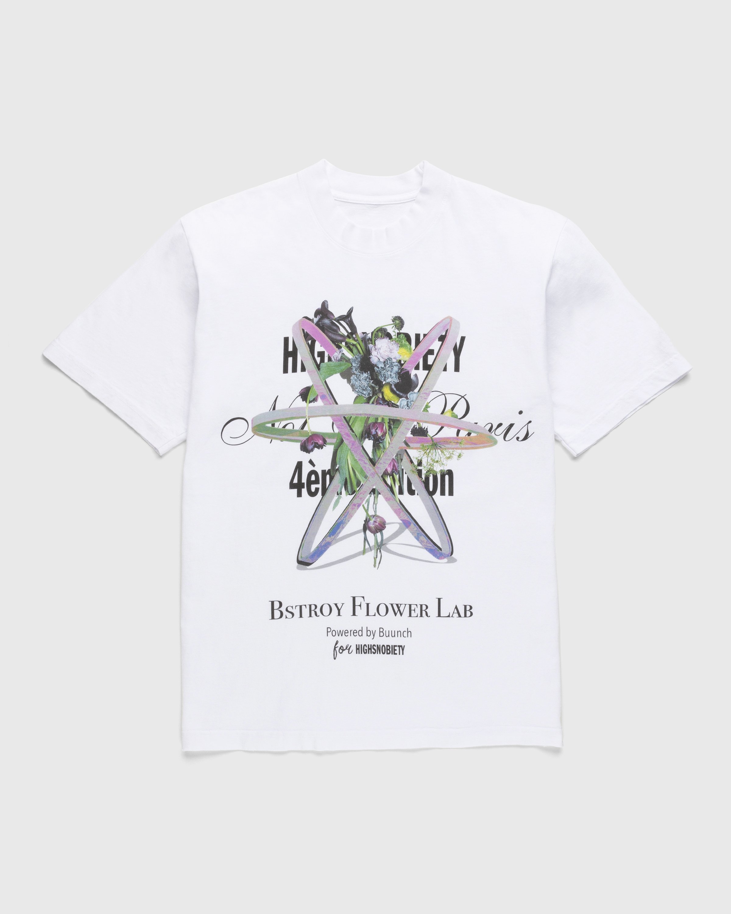 Bstroy x Highsnobiety - Not In Paris 4 Flower T-Shirt White - Clothing - White - Image 1