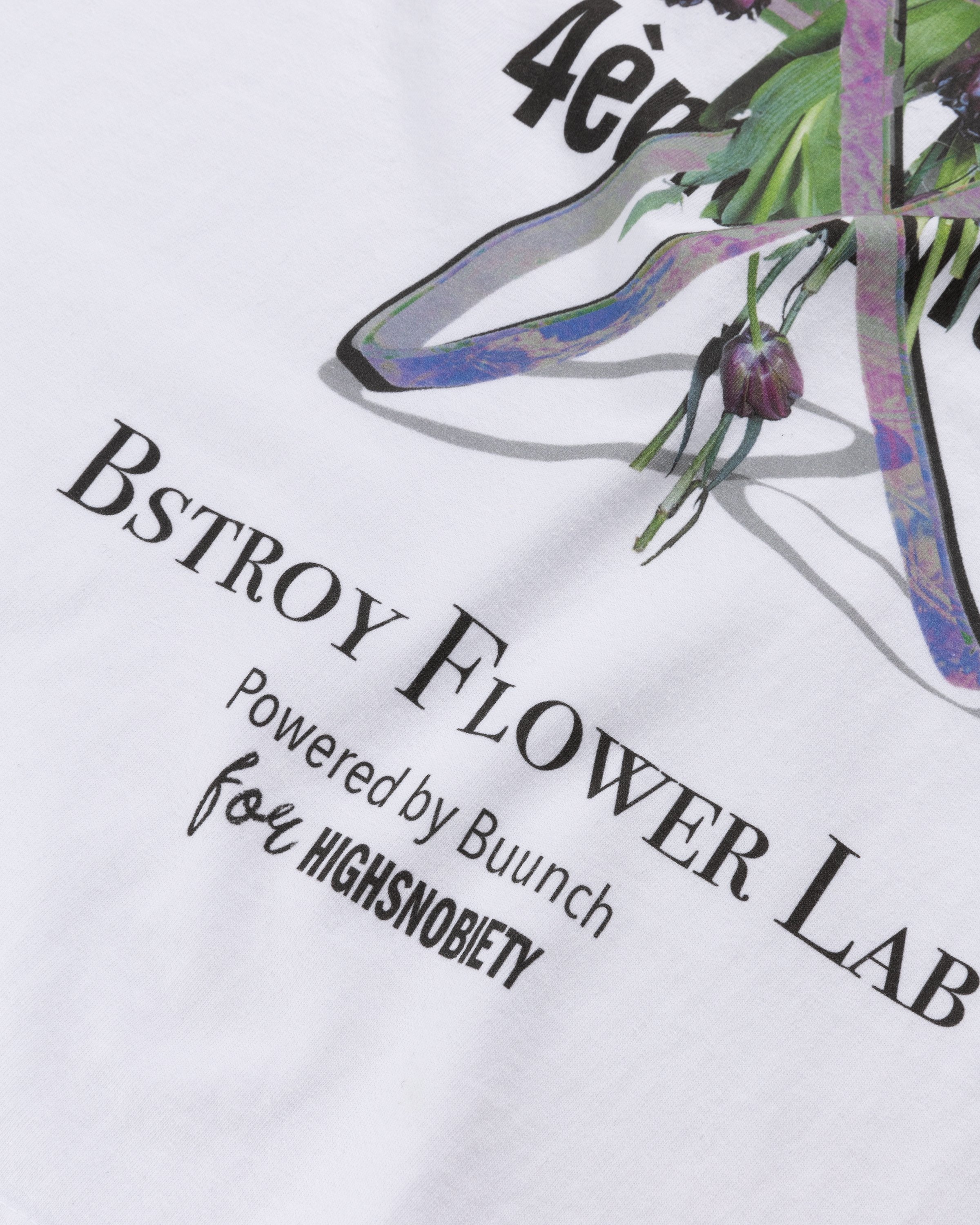 Bstroy x Highsnobiety - Not In Paris 4 Flower T-Shirt White - Clothing - White - Image 4