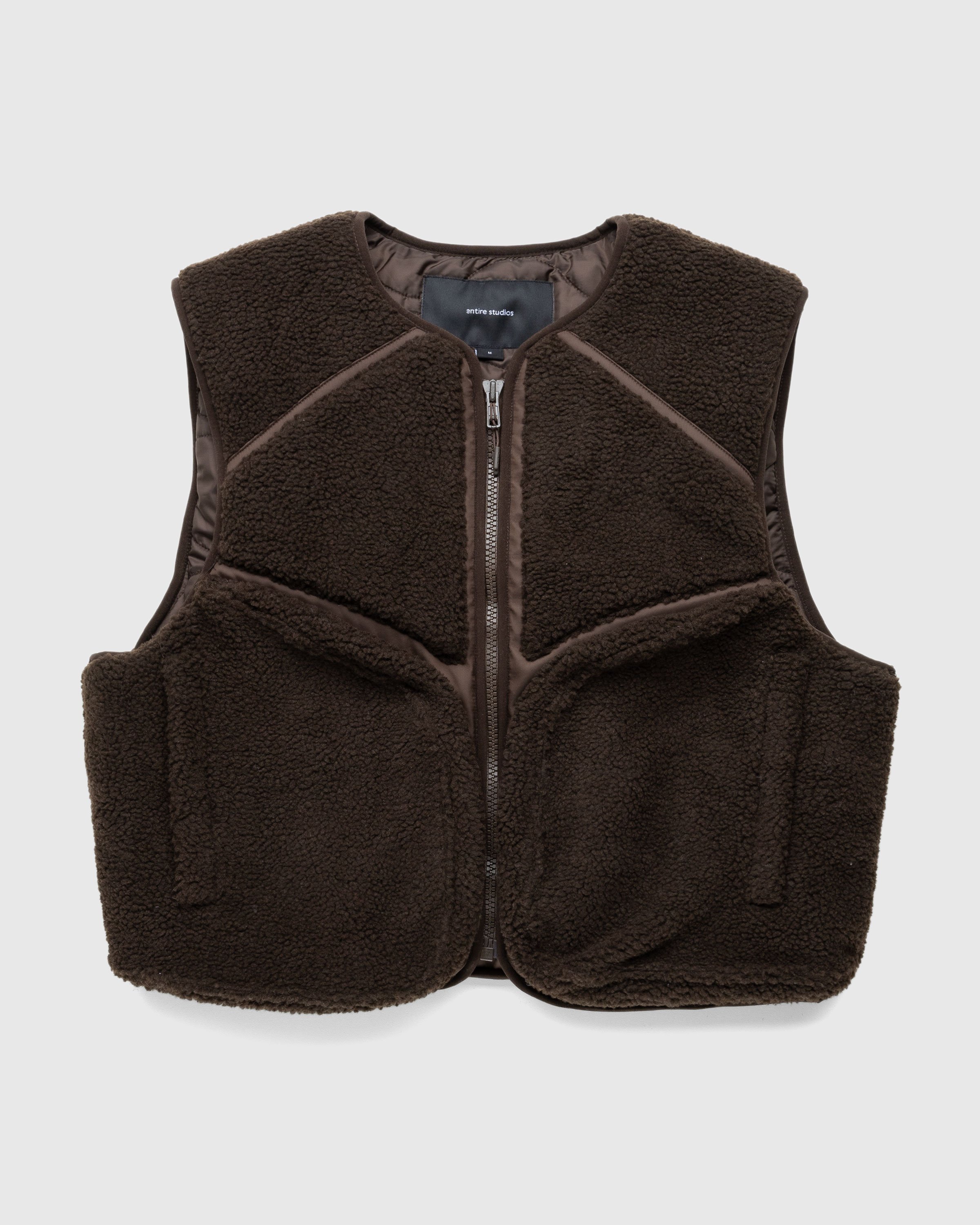 Entire Studios - Fluffy Vest Bear - Clothing - Brown - Image 1